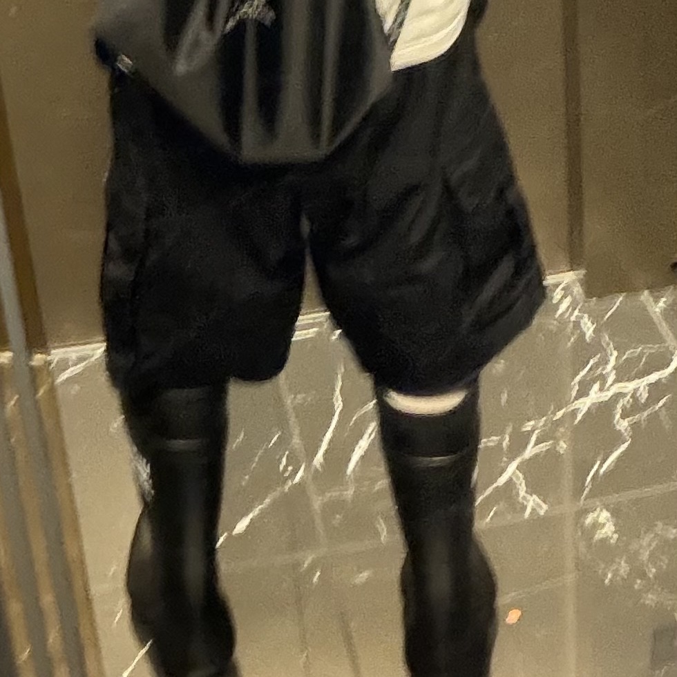 Nike x Comme des Garcons Homme Plus Air Max Dolce SP Black Black, Balenciaga Excavator Boot Black 착용 스타일 - 2