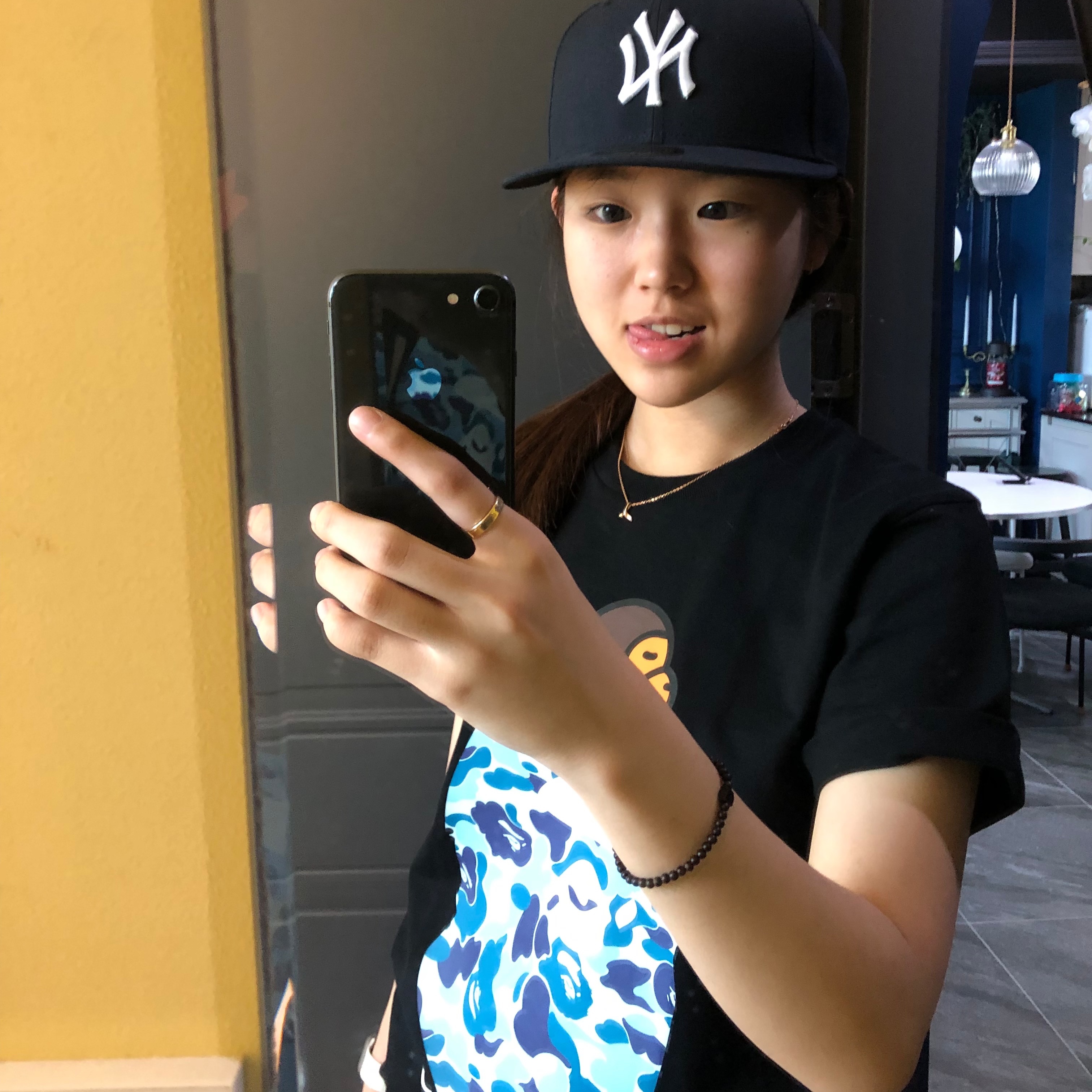 New Era 59Fifty MLB Authentic New York Yankees Game Navy, Apple Watch Nike SE 40mm GPS Space Gray Aluminum Case with Nike Sport Band USB C  Anthracite Black (Korean Ver.) 착용 스타일 - 2