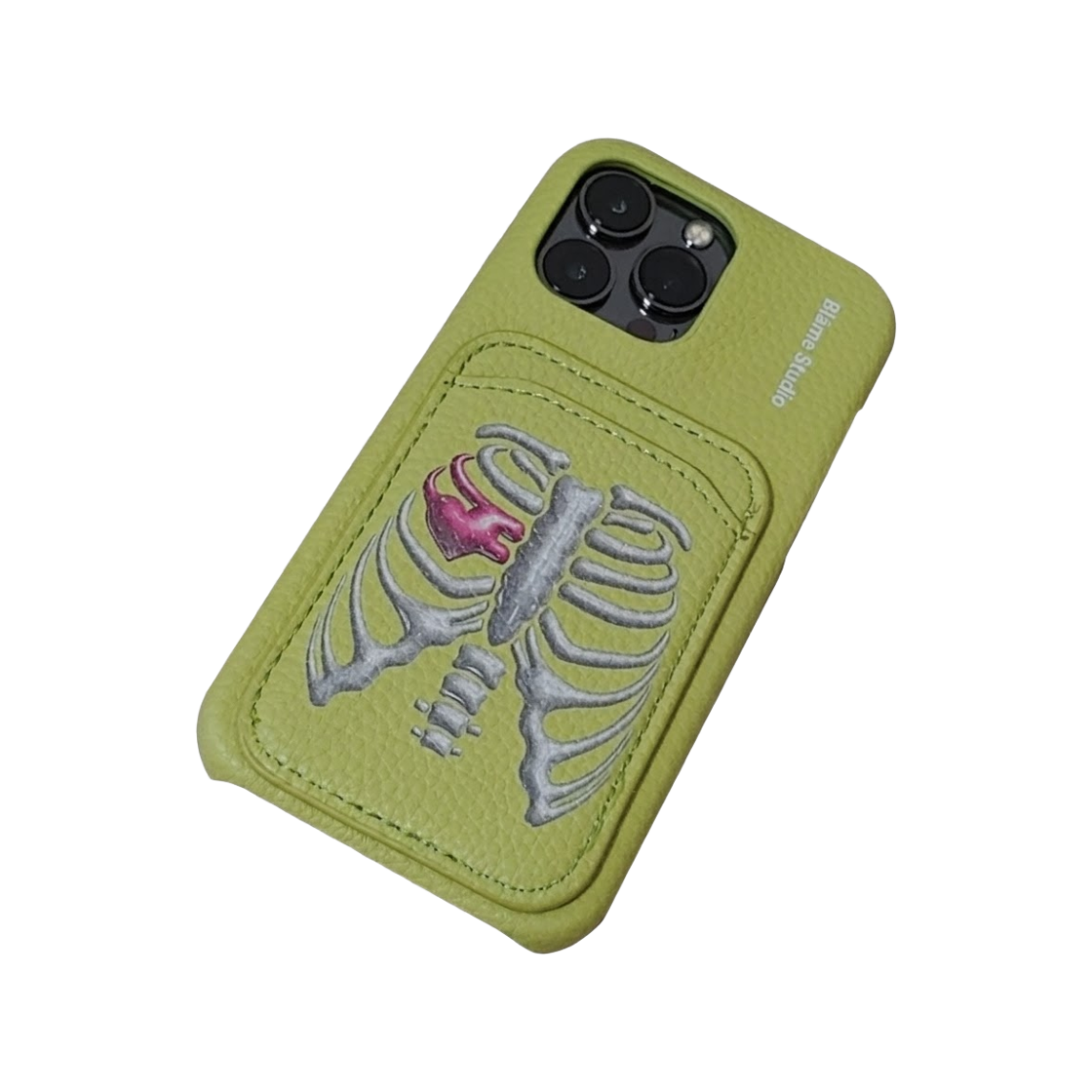 블레임스튜디오 그린 스컬 레더 케이스(BLAMESTUDIO Green Skull Leather case) - 2