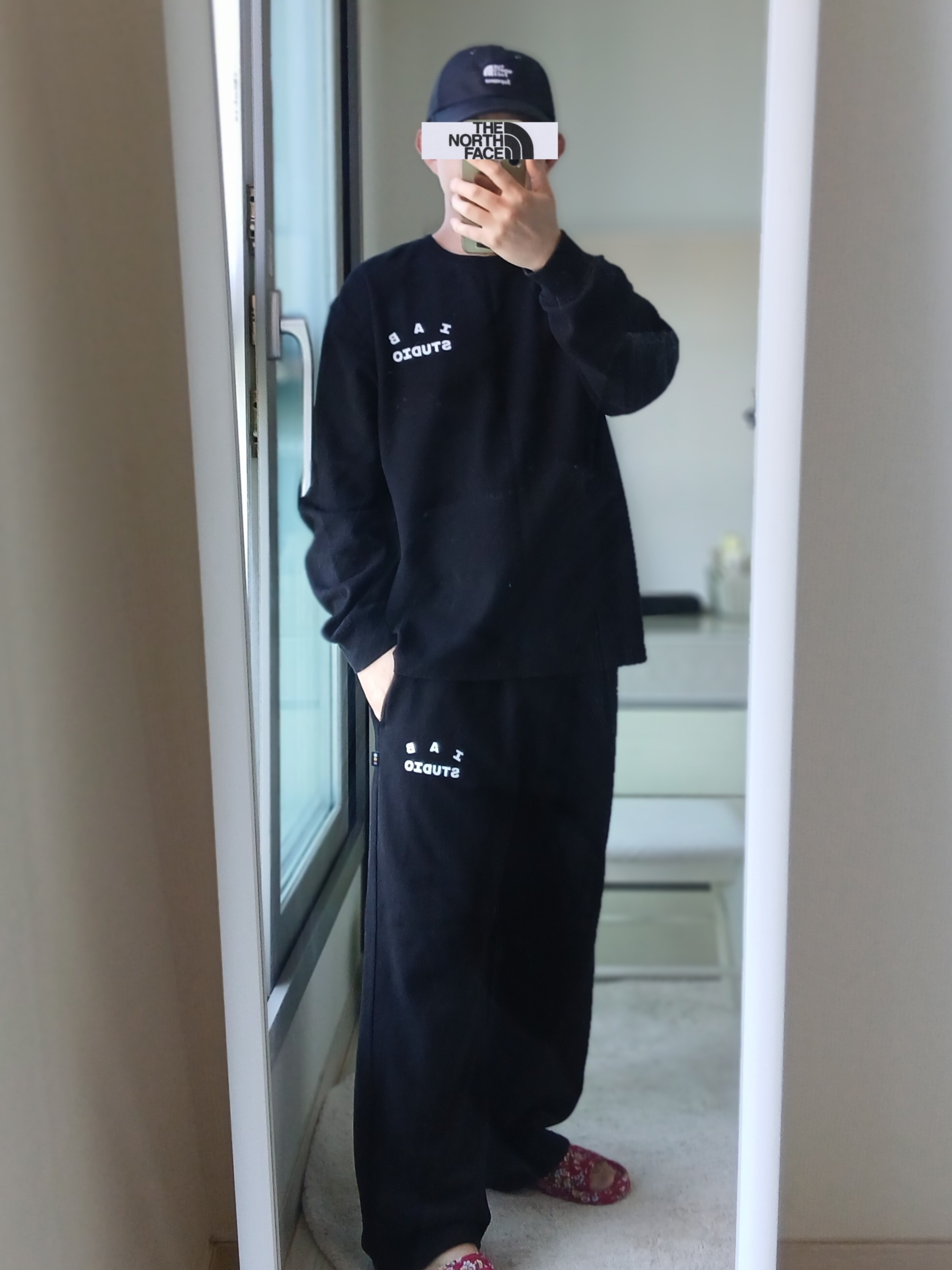 IAB Studio IAB Sweatpants Black, IAB Studio Long Sleeve Black - 23FW 착용 스타일 - 6