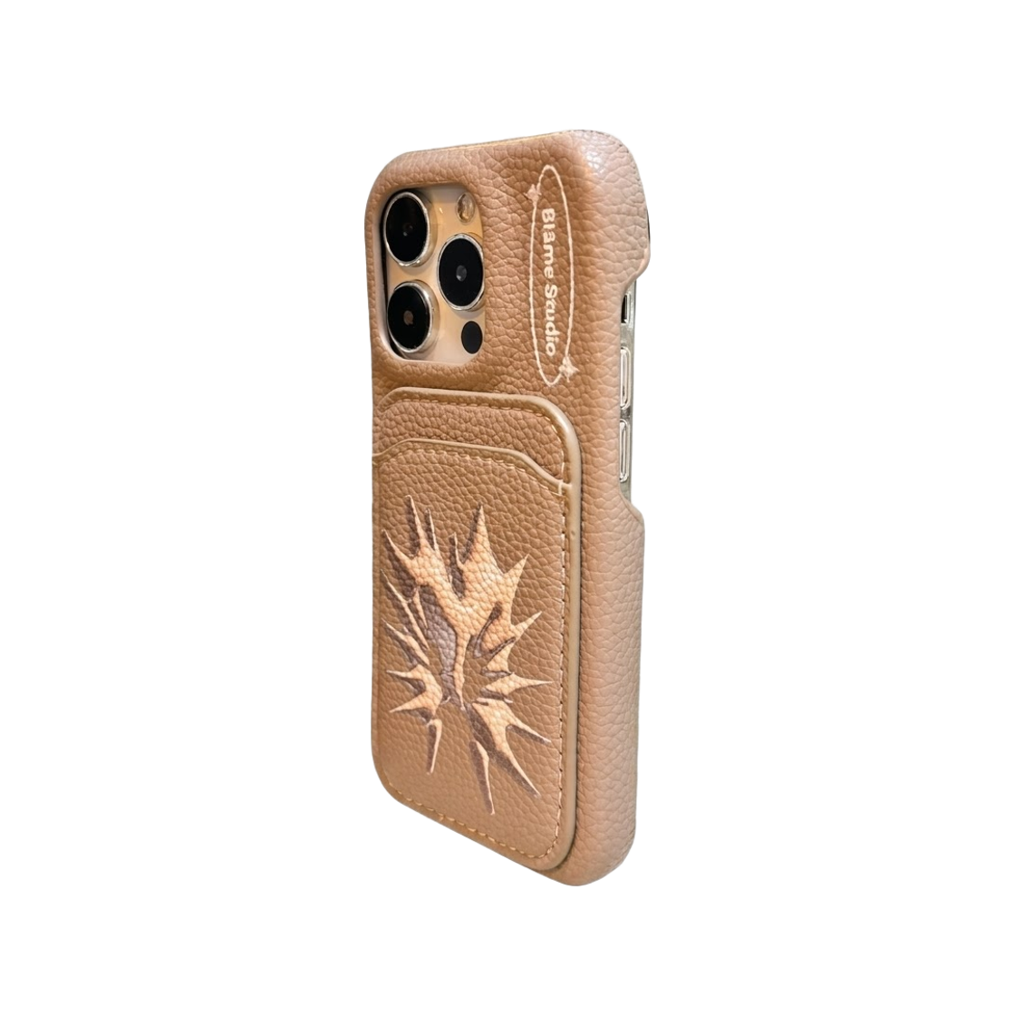 블레임스튜디오 하트 글로우 레더 케이스(BLAMESTUDIO Heart Glow Brown Leather case) - 4