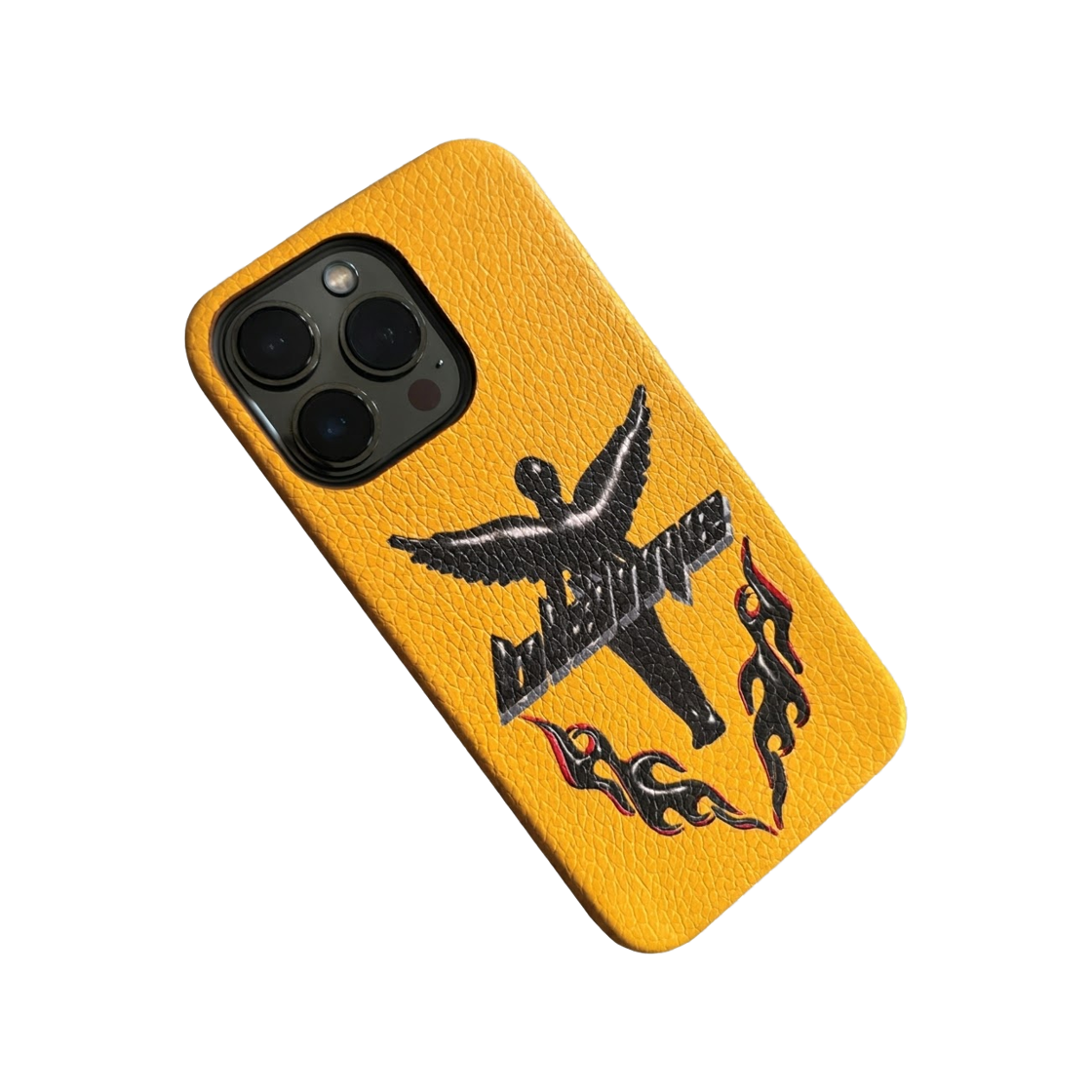 블레임스튜디오 블랙엔젤 옐로우 레더 케이스(BLAMESTUDIO Yellow Leather Black Angel Case) - 2