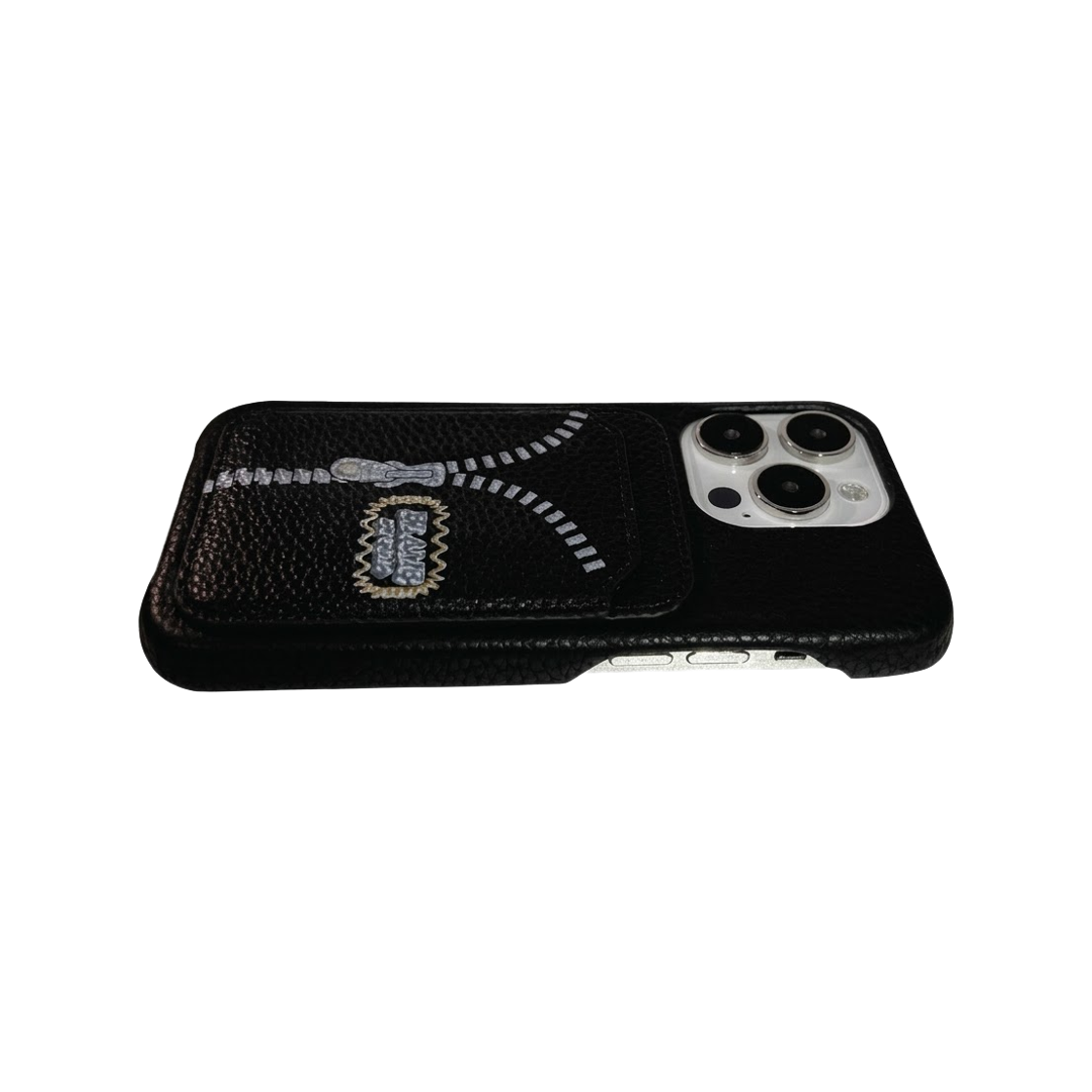 블레임스튜디오 지퍼 로고 레더 블랙케이스(BLAMESTUDIO Zipper Logo Leather Black Case) - 4