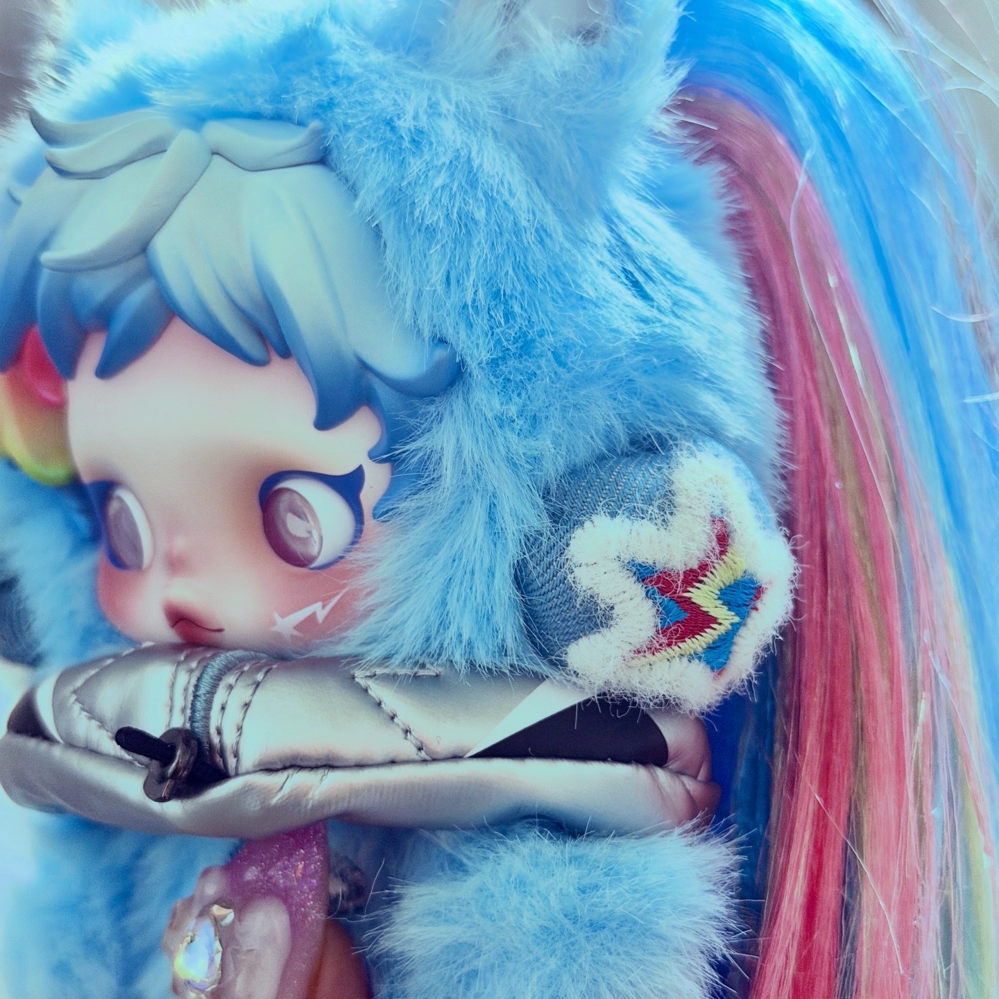 Pop Mart Skullpanda x My Little Pony Series Plush Doll Pendant Sealed Case (1 Blind Box) 착용 스타일 - 2