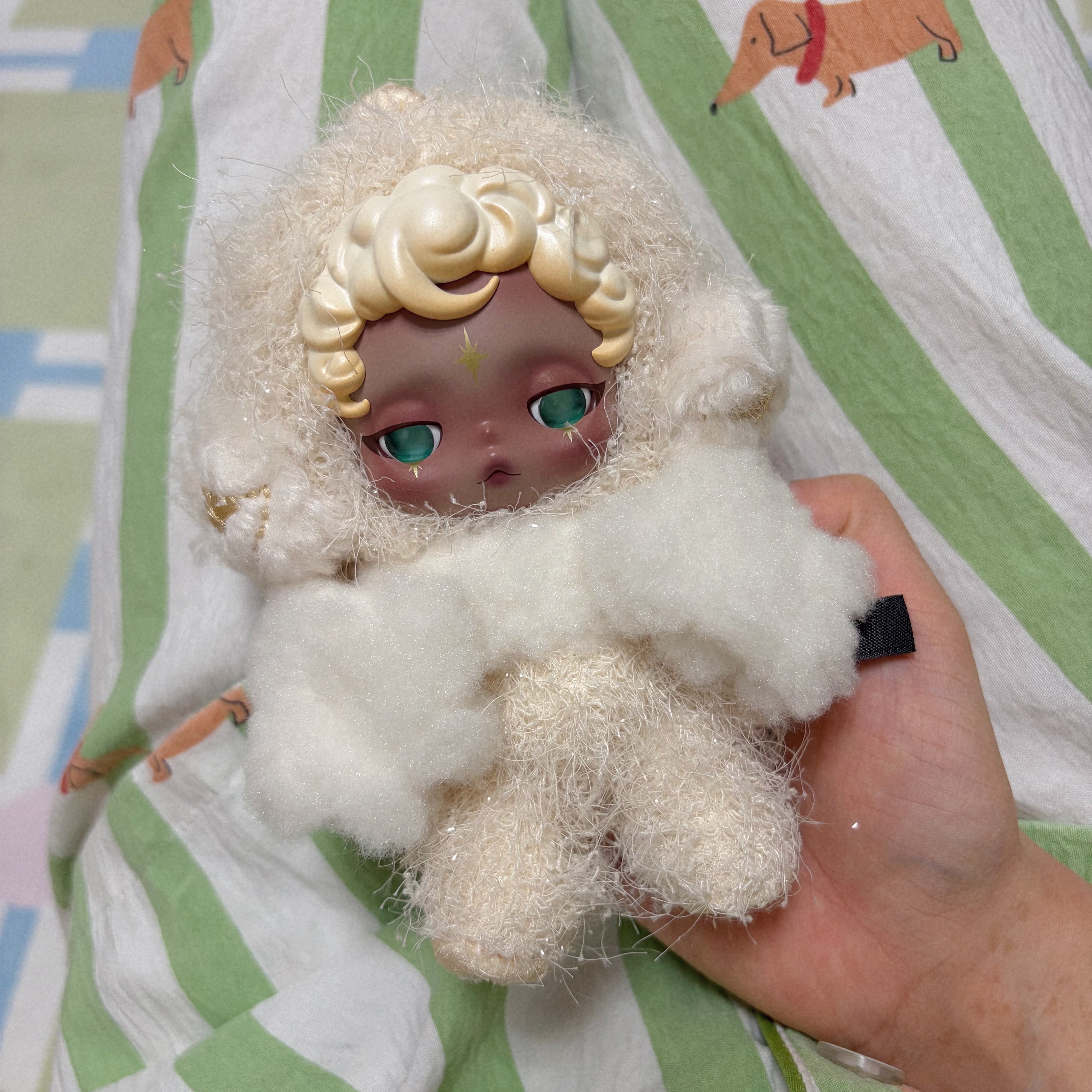 Pop Mart Skullpanda You Found Me ! Series Plush Doll Pendant Sandman (Opened Case) 착용 스타일 - 1