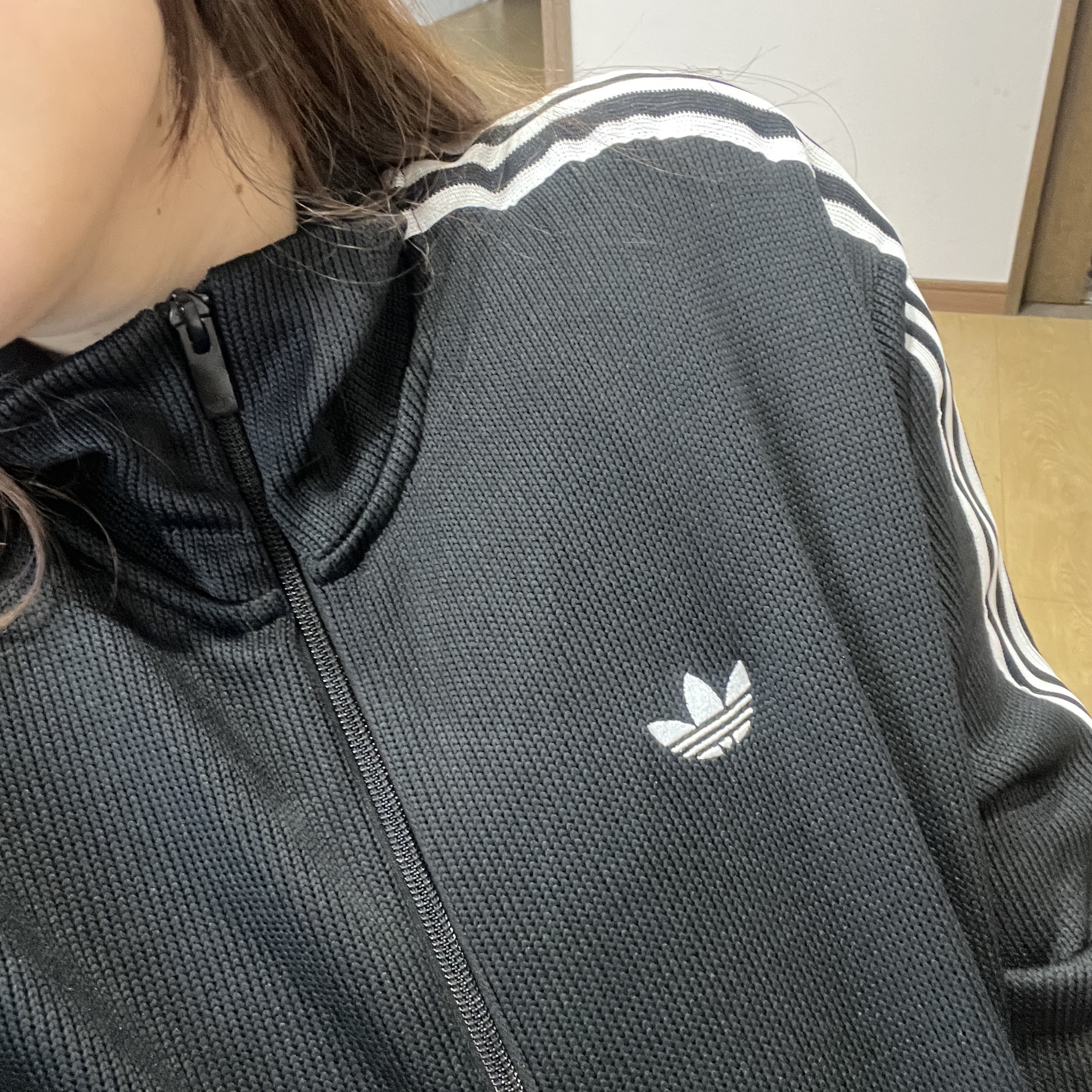 Adidas Originals FB Knit Track Top Black - KR Sizing 착용 스타일