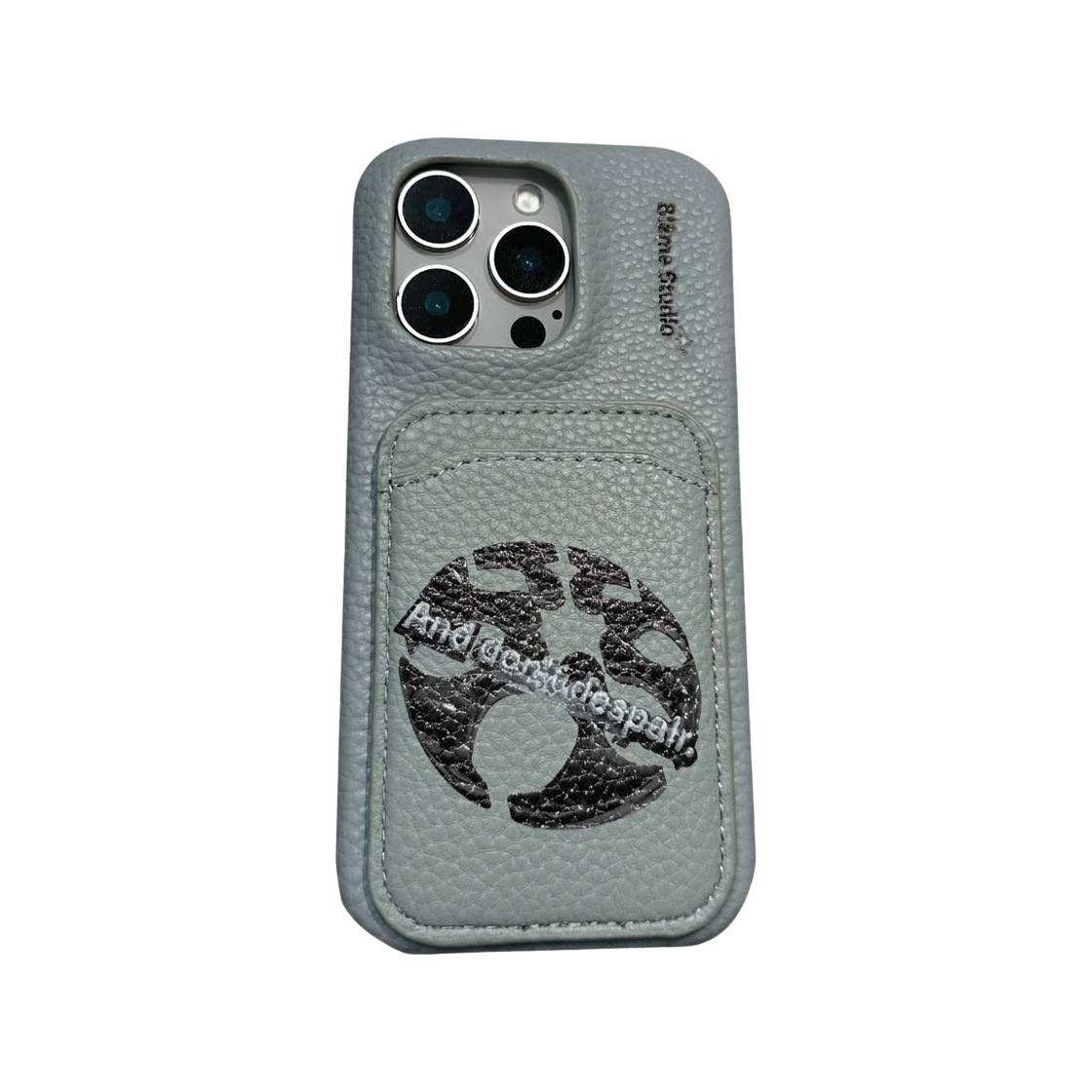 블레임스튜디오 플래닛 티타늄 그레이 레더 케이스(BLAMESTUDIO 3D Planet Titanium Gray Leather case)