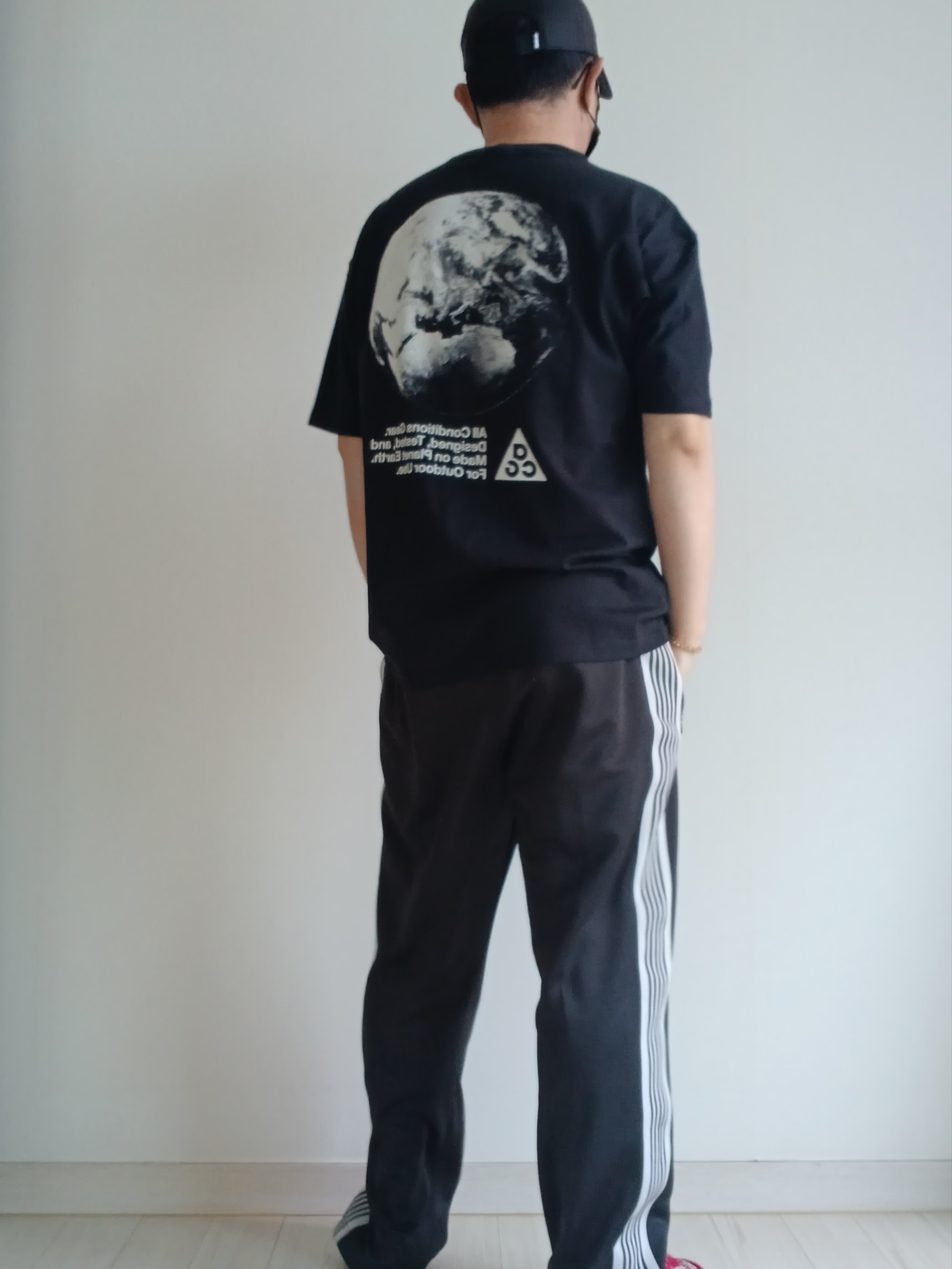 Nike ACG Trail Cap Black, Nike ACG Dri-Fit T-Shirt Black - Asia 착용 스타일 - 3