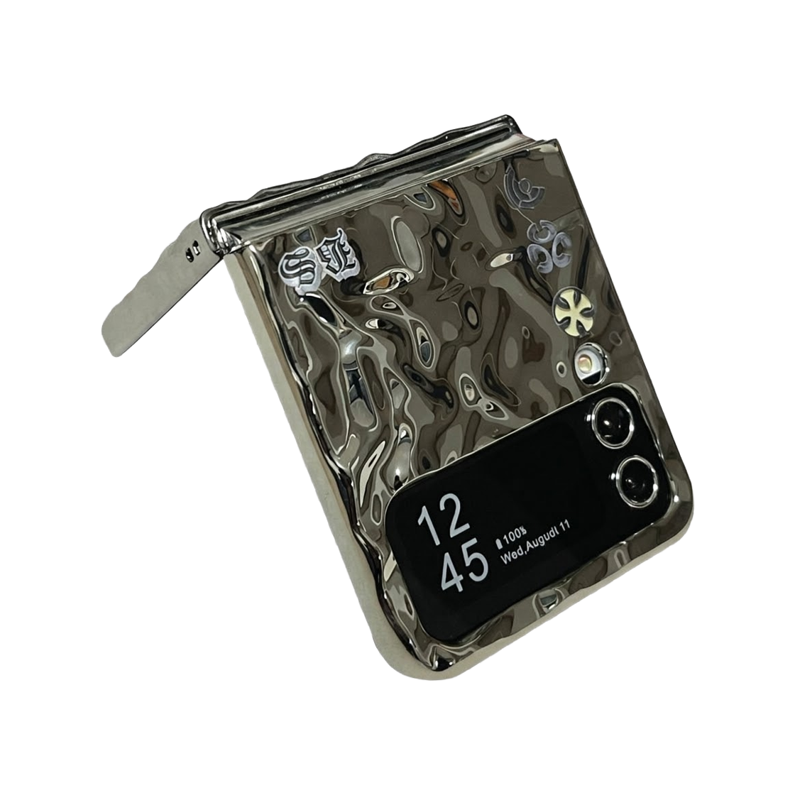 블레임스튜디오 체인 메탈릭 플립 케이스(BLAMESTUDIO Z-FLIP chain metallic case)
