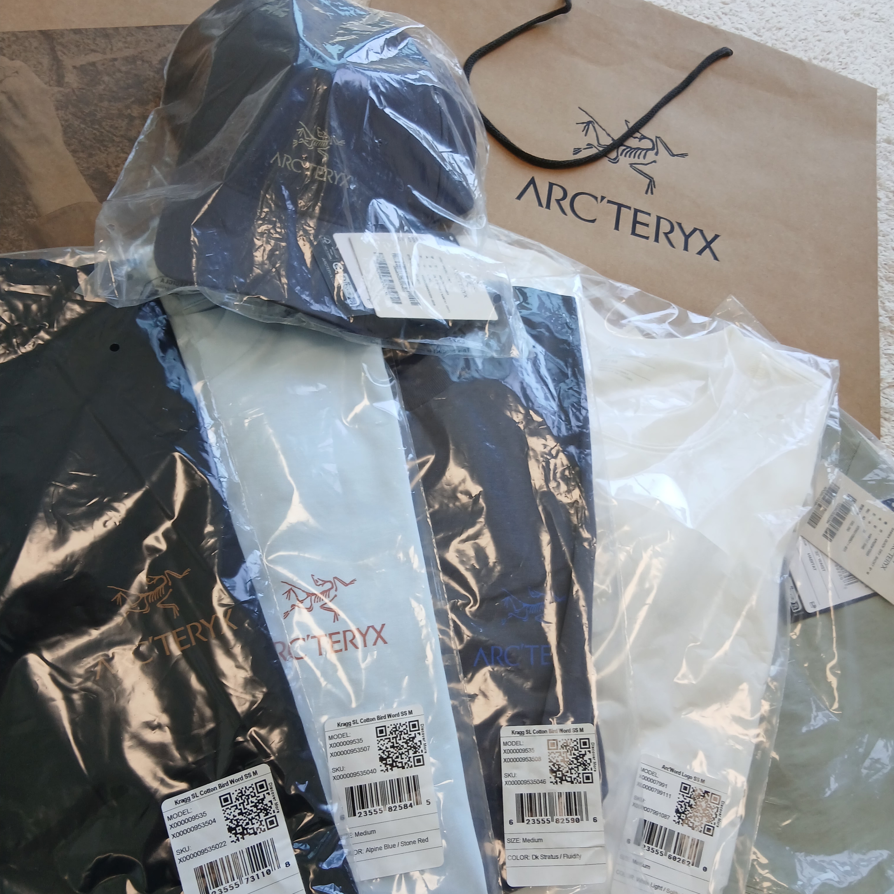 Arc'teryx Kragg SL Cotton Bird Word SS T-Shirt 24K Black, Arc'teryx Gamma Quick Dry Shorts 9 Inch Habitat 착용 스타일 - 3