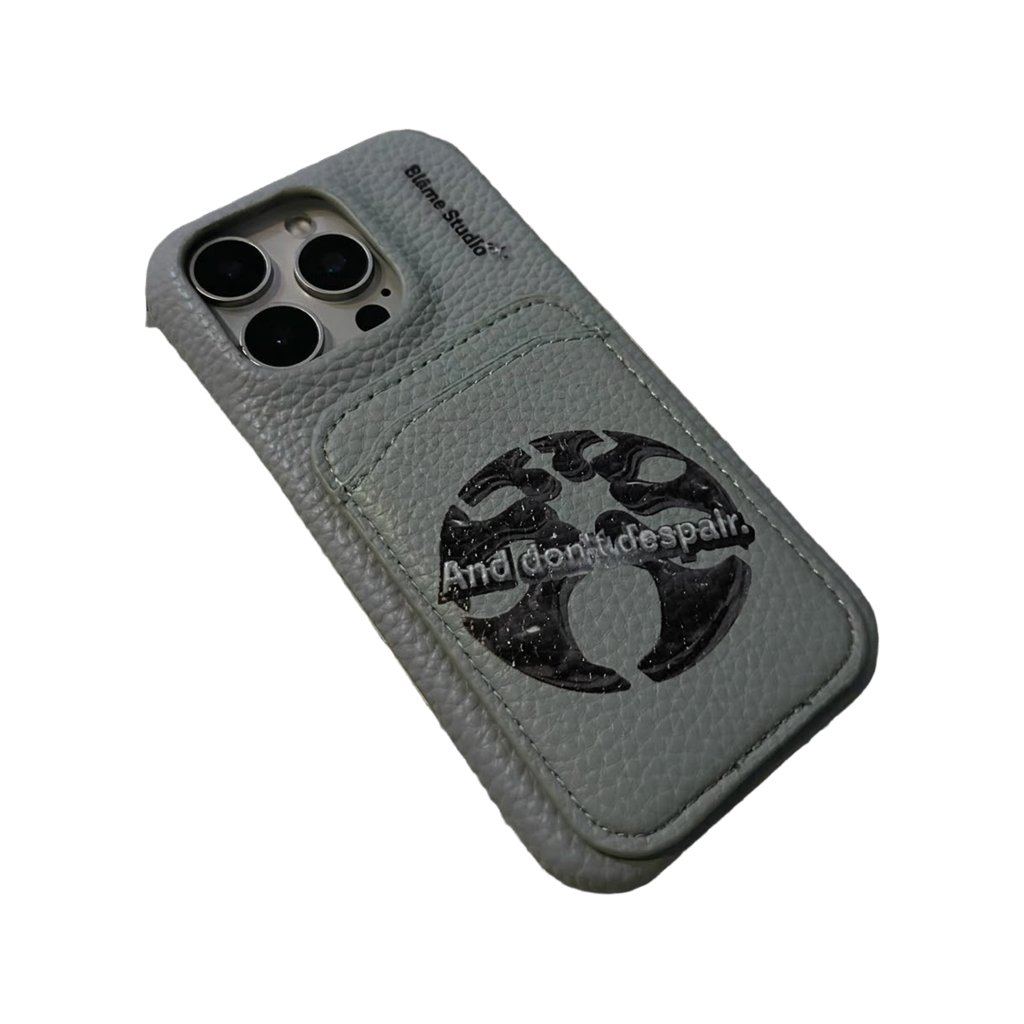 블레임스튜디오 플래닛 티타늄 그레이 레더 케이스(BLAMESTUDIO 3D Planet Titanium Gray Leather case) - 2