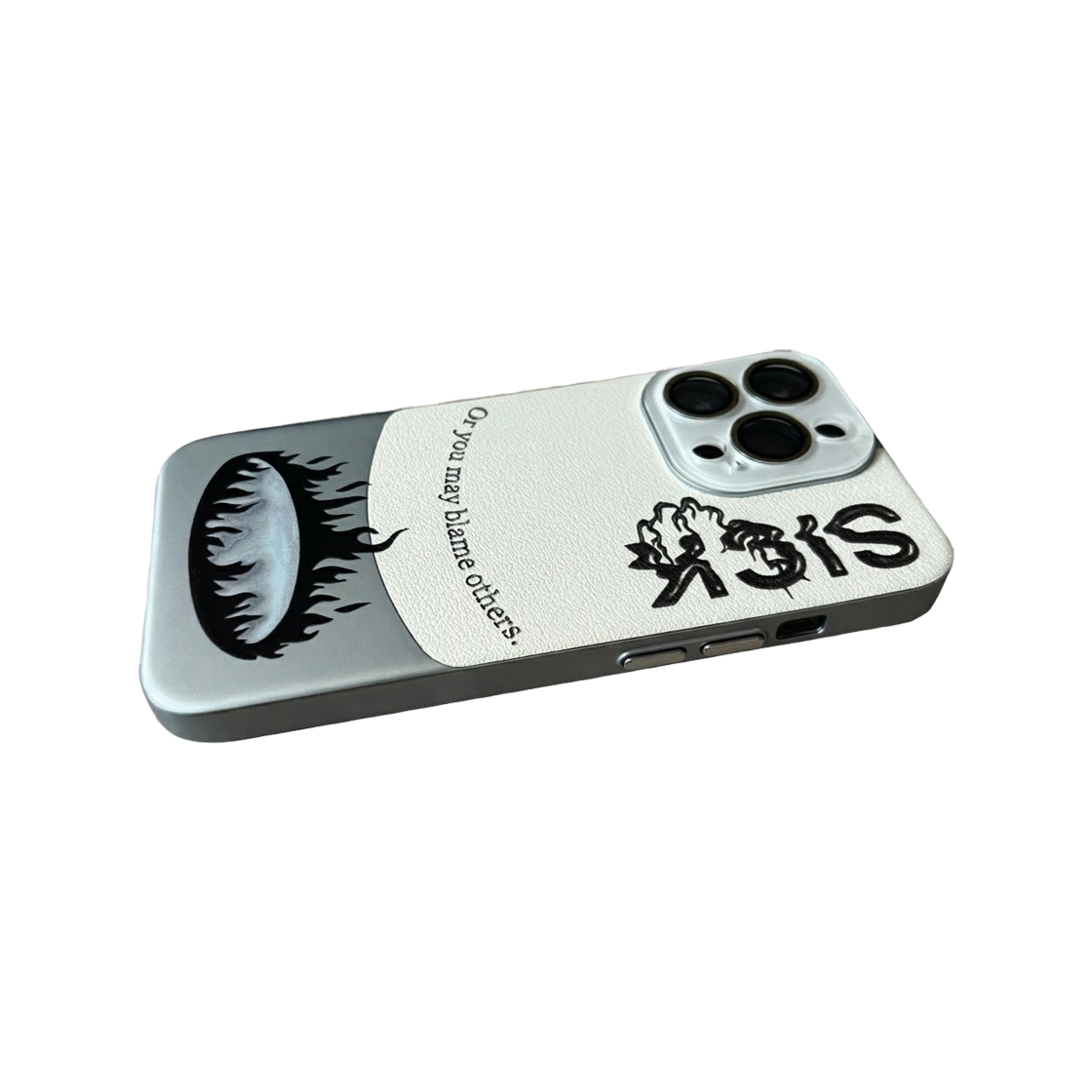 블레임스튜디오 화이트 레더 메탈 케이스(BLAMESTUDIO blame sick White Leather Metal Case) - 4