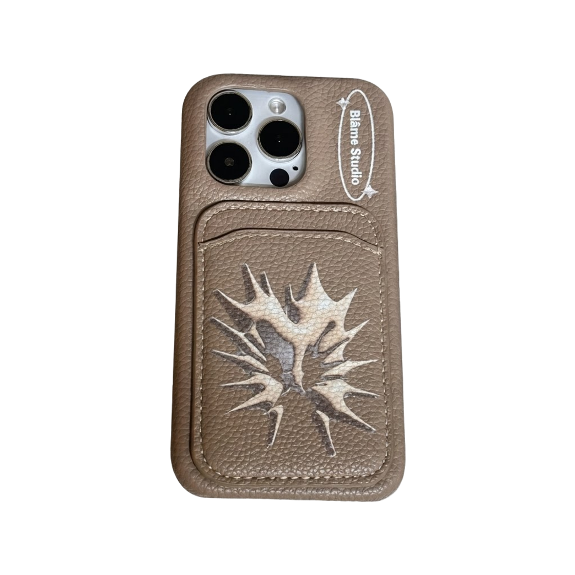 블레임스튜디오 하트 글로우 레더 케이스(BLAMESTUDIO Heart Glow Brown Leather case) - 2
