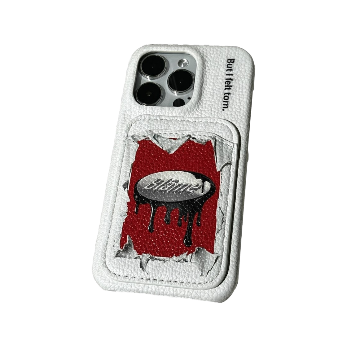 블레임스튜디오 화이트 아카이브 로고 레더 케이스(BLAMESTUDIO White Archive Logo Leather Case) - 3