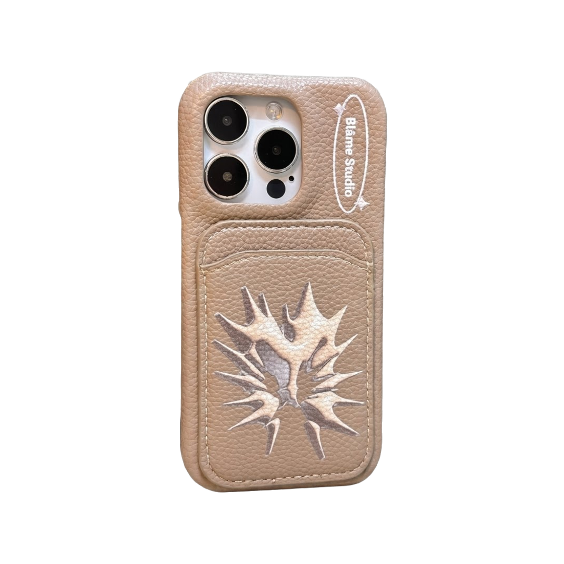 블레임스튜디오 하트 글로우 레더 케이스(BLAMESTUDIO Heart Glow Brown Leather case)