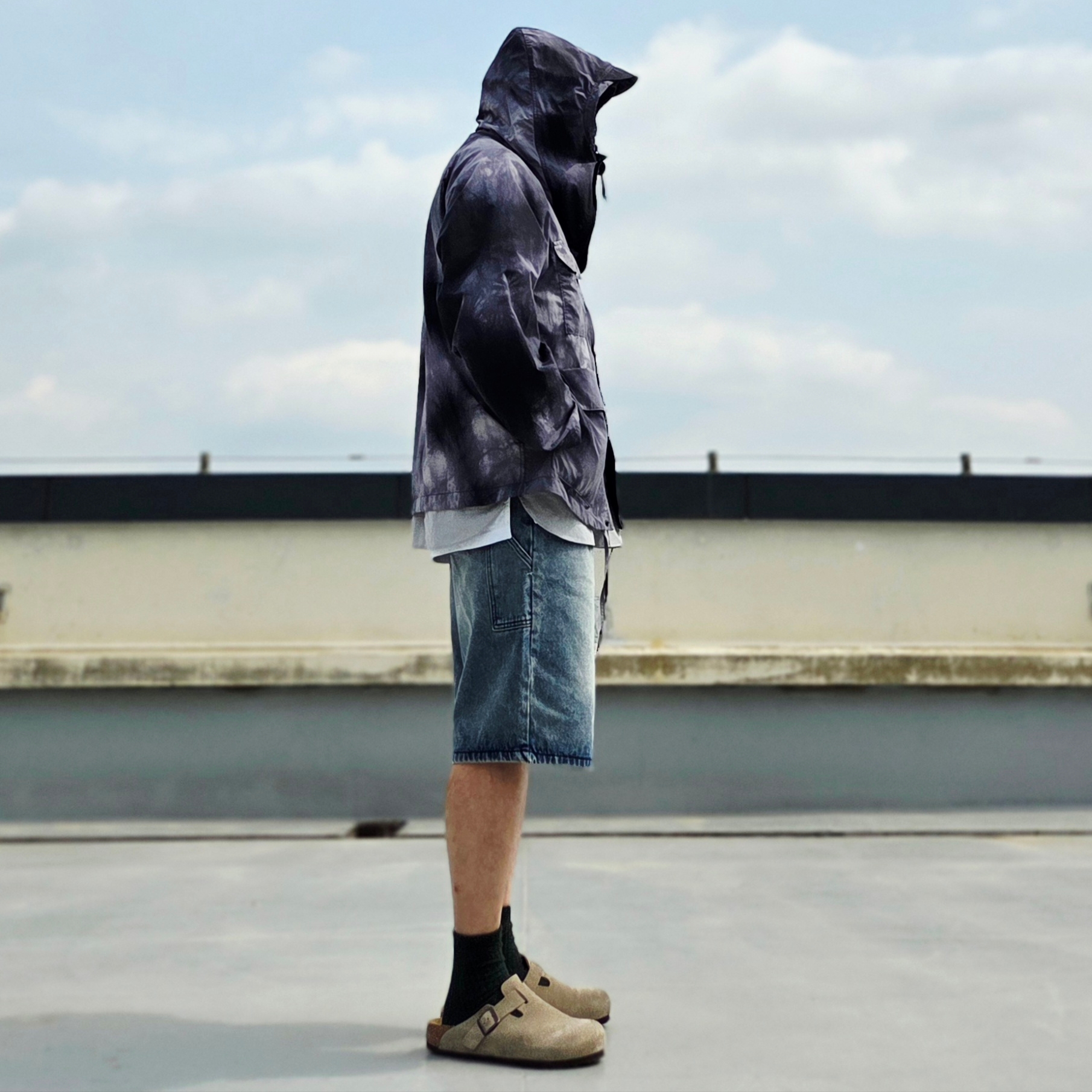 Supreme Washed Chino Twill Camp Cap Black, Birkenstock Boston Suede Leather Taupe - Regular 착용 스타일 - 3