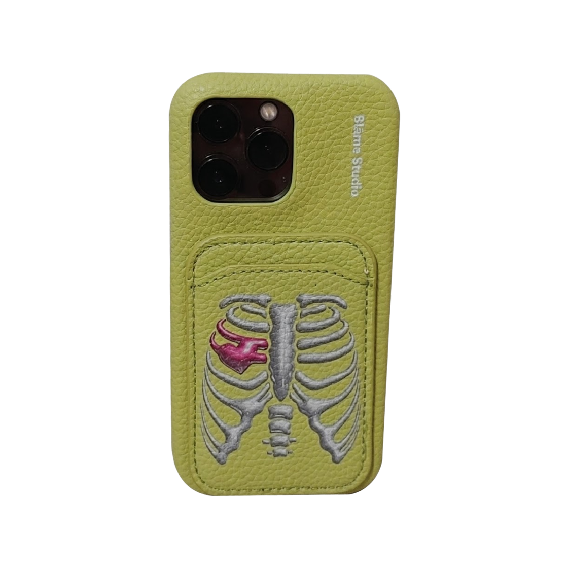블레임스튜디오 그린 스컬 레더 케이스(BLAMESTUDIO Green Skull Leather case) - 4