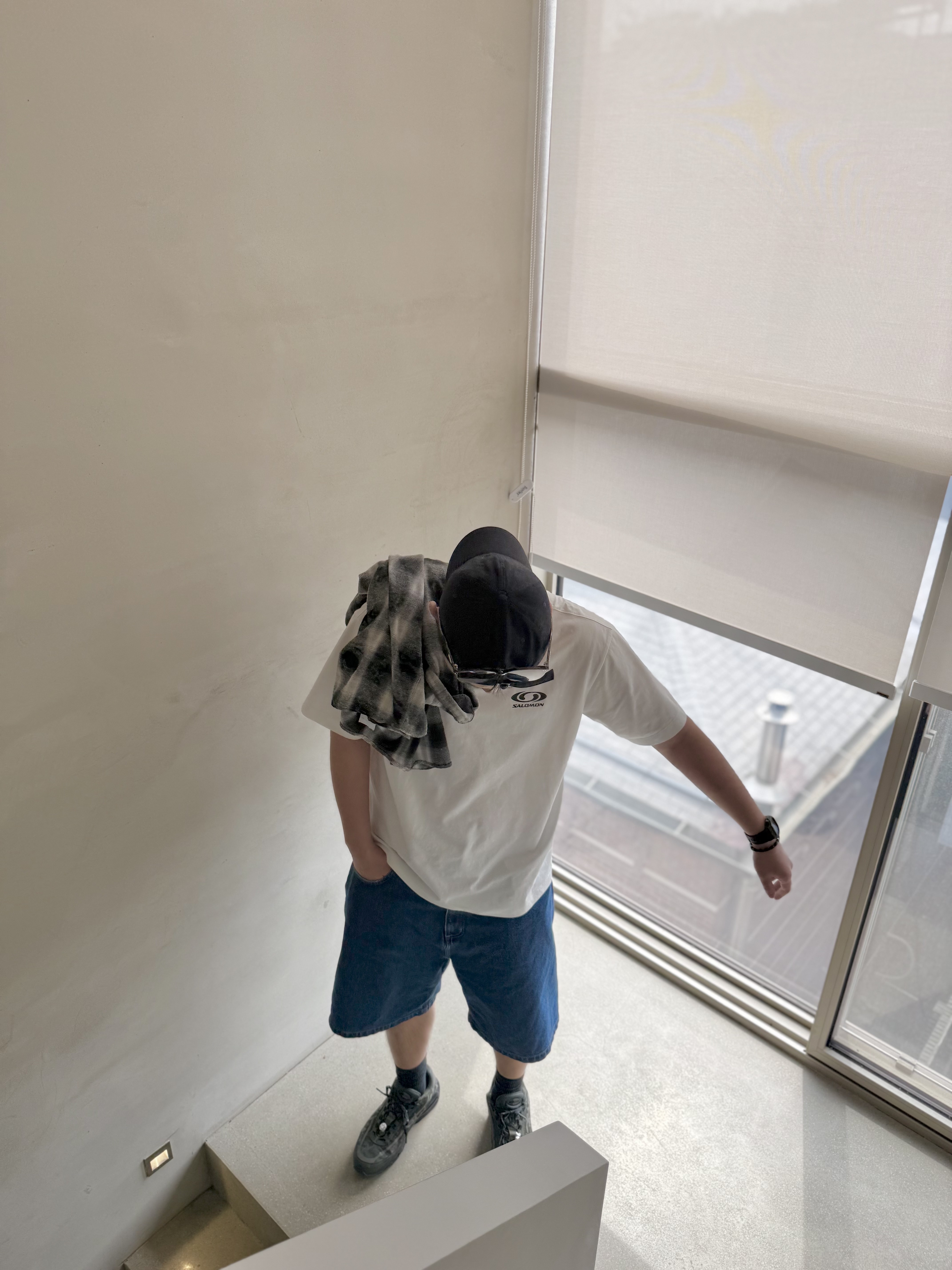 Carhartt WIP Brandon Shorts Blue Stone Washed, Nike x Worksout Air Max 95 Medium Olive and Sequoia 착용 스타일