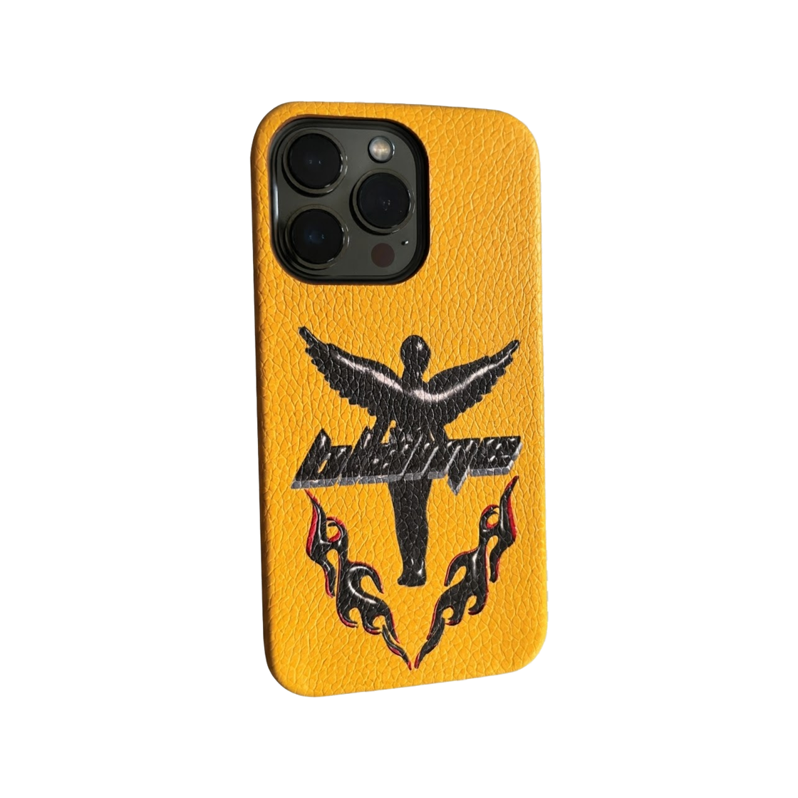 블레임스튜디오 블랙엔젤 옐로우 레더 케이스(BLAMESTUDIO Yellow Leather Black Angel Case)