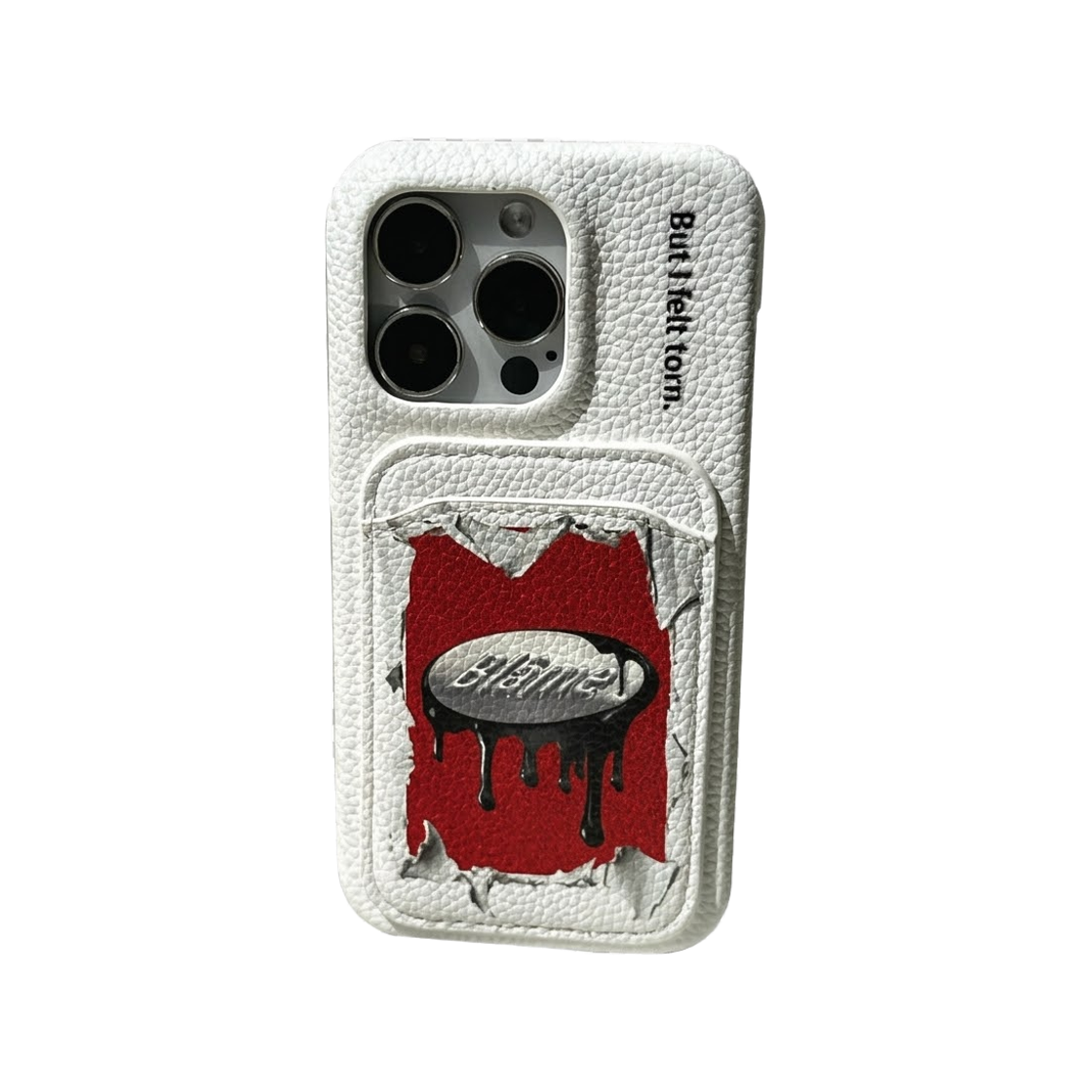 블레임스튜디오 화이트 아카이브 로고 레더 케이스(BLAMESTUDIO White Archive Logo Leather Case) - 4