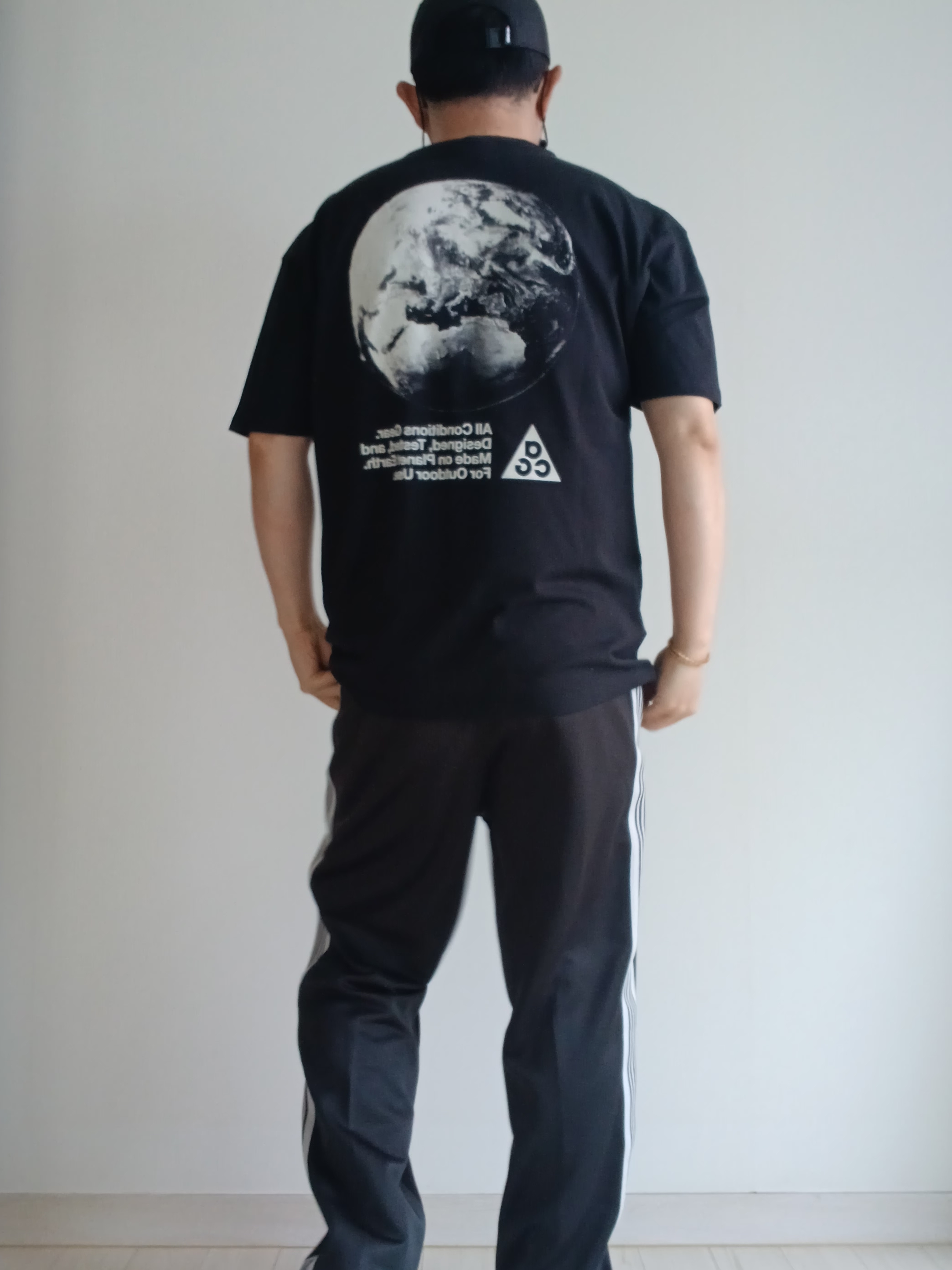 Nike ACG Trail Cap Black, Nike ACG Dri-Fit T-Shirt Black - Asia 착용 스타일 - 4