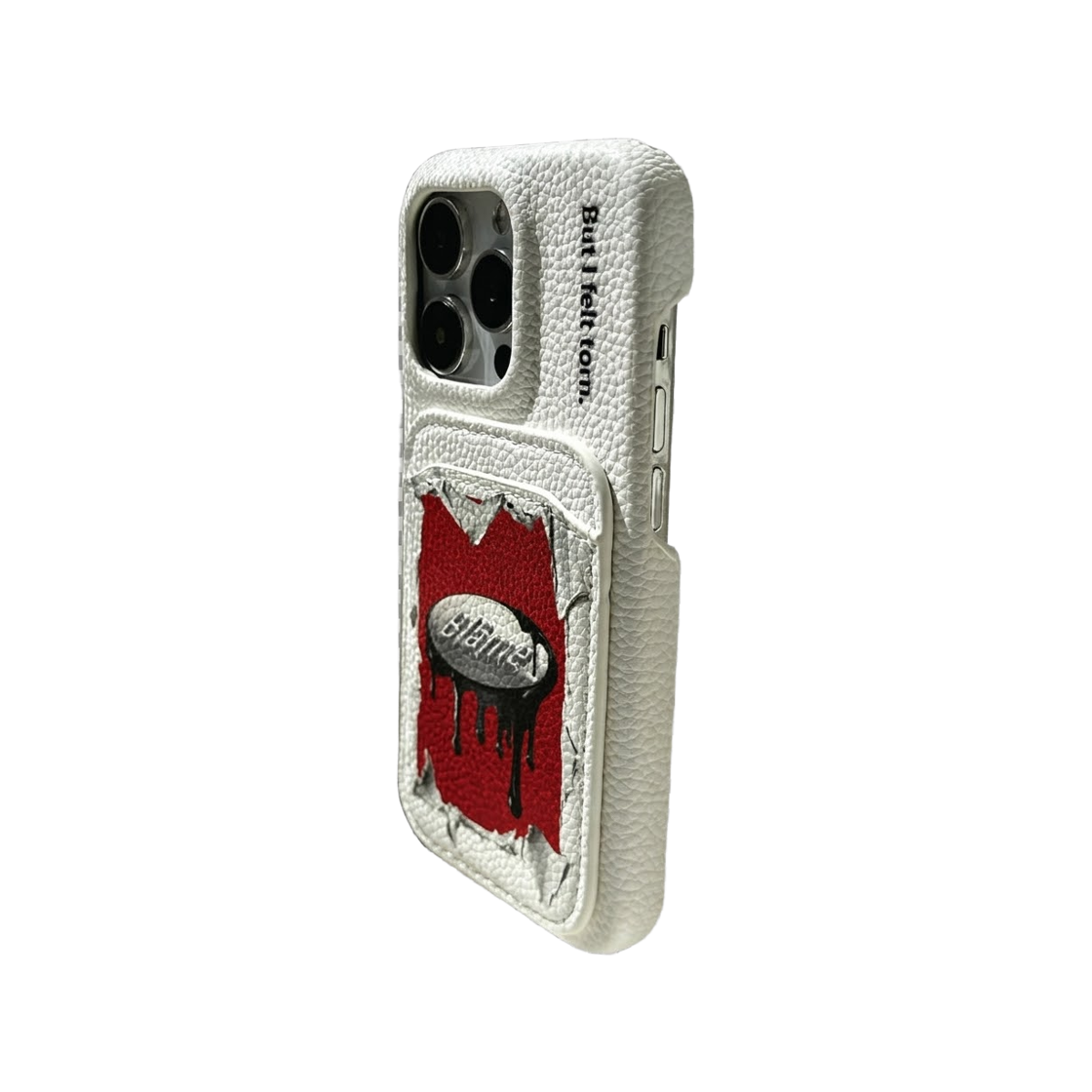 블레임스튜디오 화이트 아카이브 로고 레더 케이스(BLAMESTUDIO White Archive Logo Leather Case) - 2