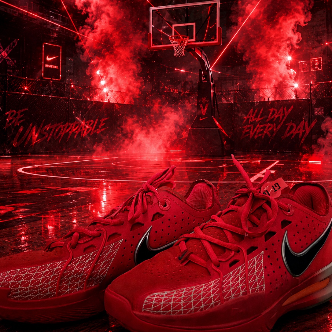 Nike Air Zoom G.T. Cut 3 EP Siren Red Summit White 착용 스타일