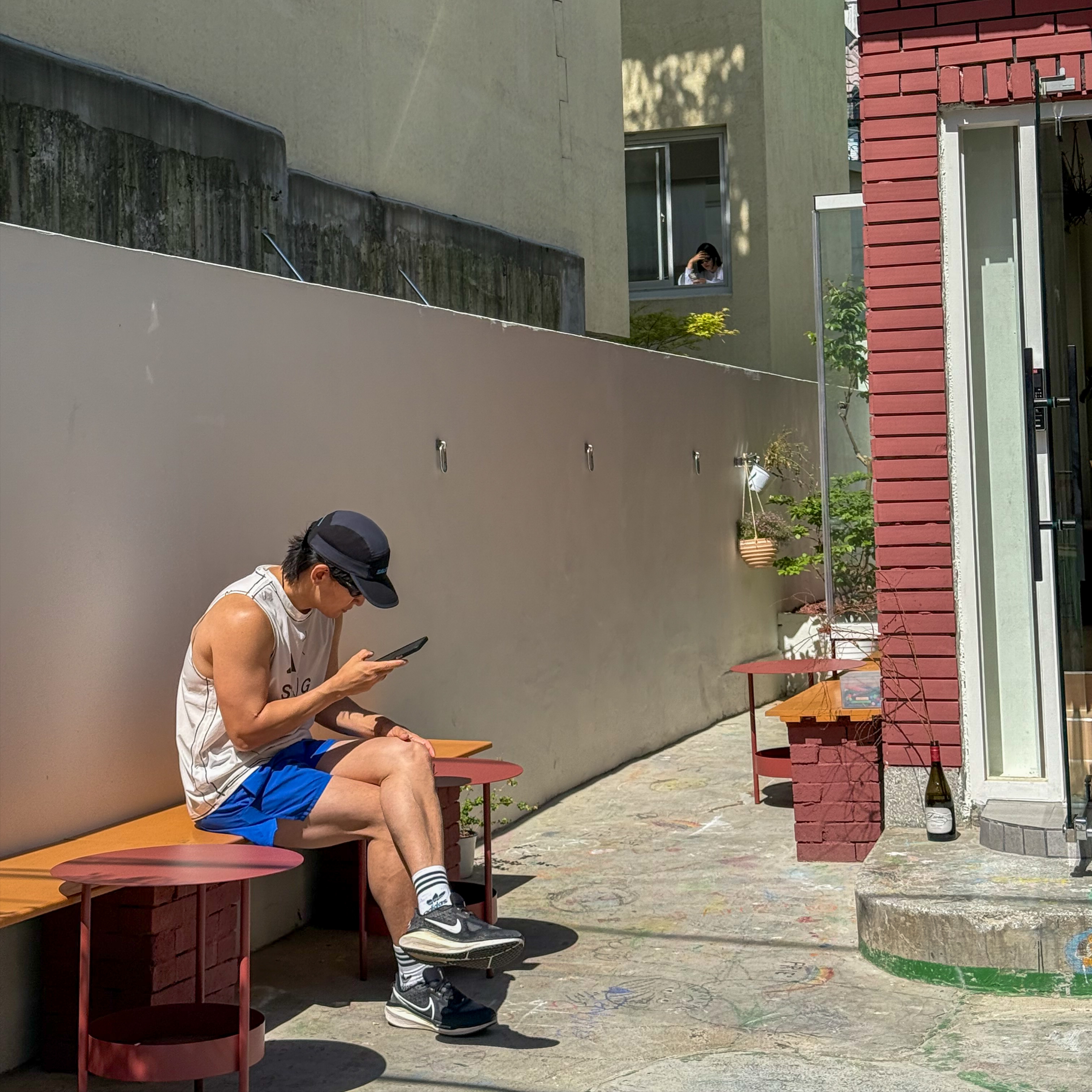 Adidas x Song for the Mute Adi365 Running Tank Chalk White - KR Sizing, Nike Dri-Fit Stride 5 Inch Brief Lined Running Shorts Game Royal - Asia 착용 스타일 - 1
