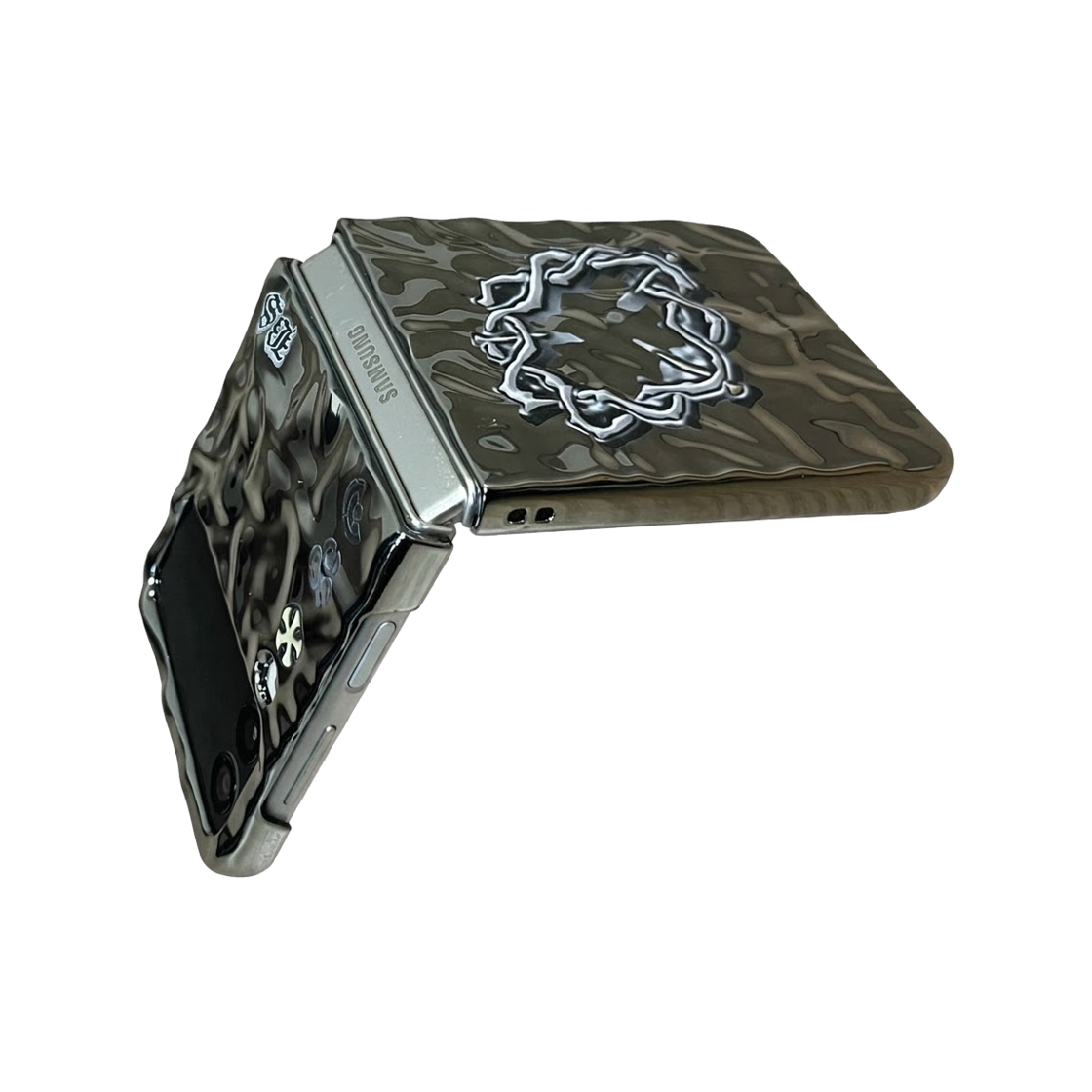 블레임스튜디오 체인 메탈릭 플립 케이스(BLAMESTUDIO Z-FLIP chain metallic case) - 2