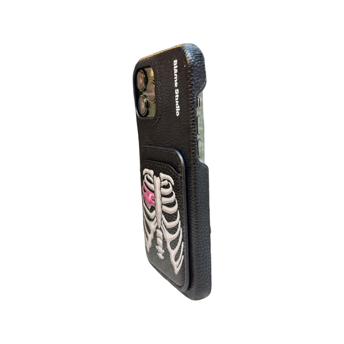 블레임스튜디오 블랙 스컬 레더 케이스(BLAMESTUDIO Black Skull Leather case) - 4