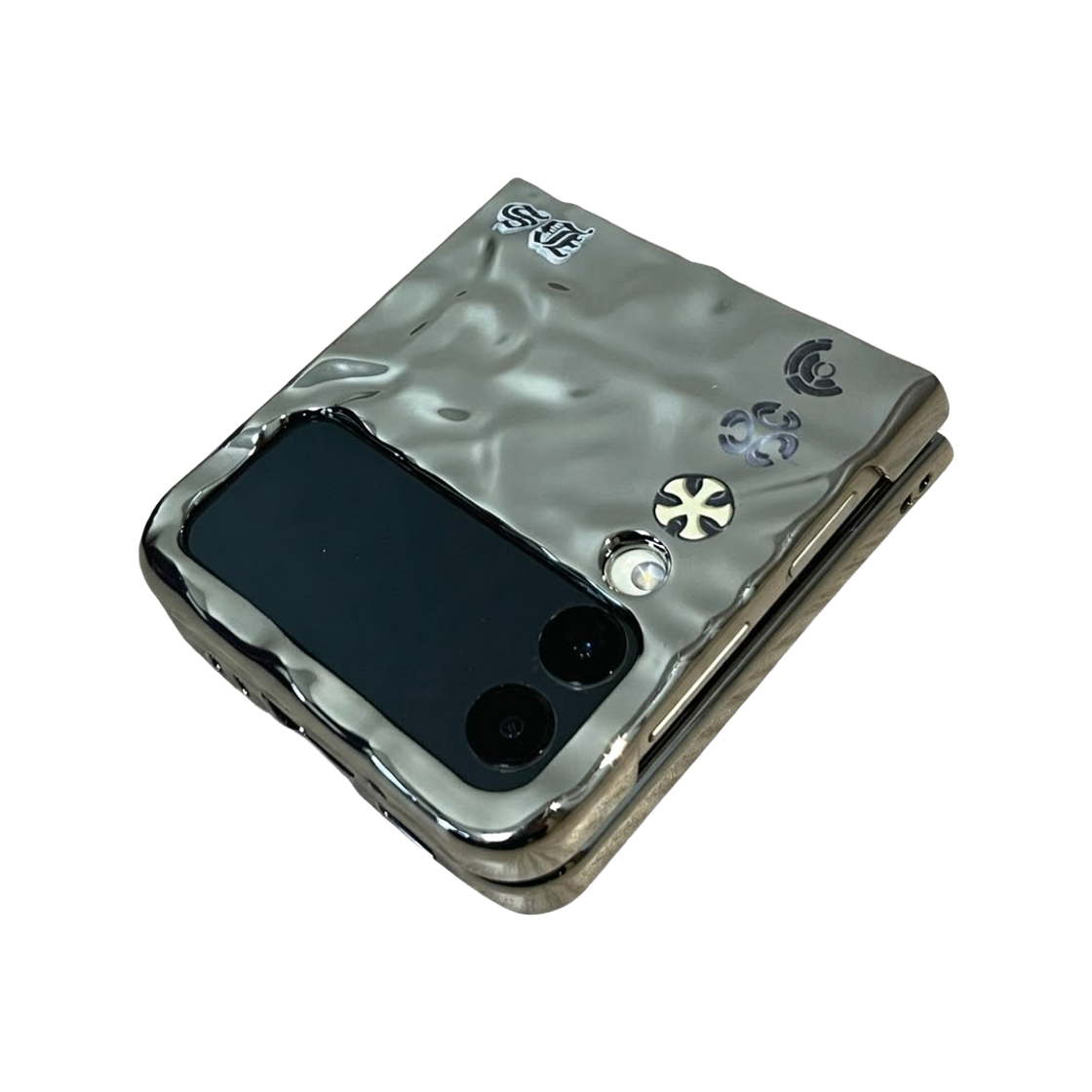 블레임스튜디오 체인 메탈릭 플립 케이스(BLAMESTUDIO Z-FLIP chain metallic case) - 4