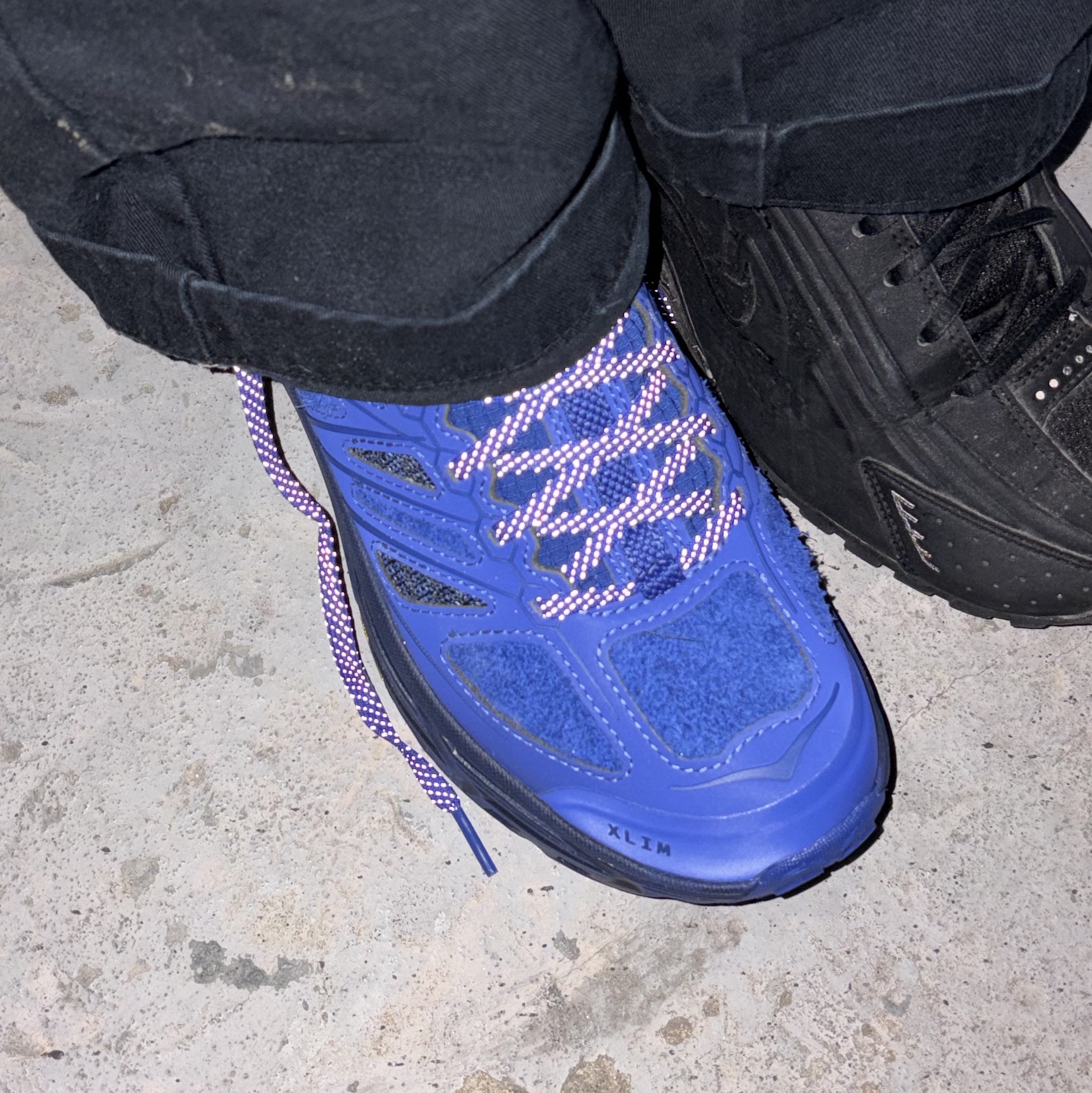 Hoka x Xlim Mafate Speed 2 TS Cobalt Blue 착용 스타일 - 1
