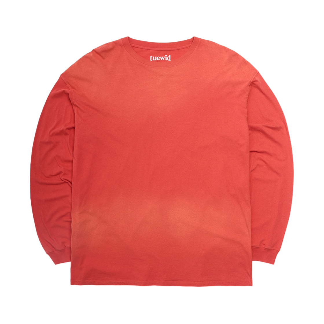 투위드 미드나잇 롱슬리브 레드(Tuewid Midnight Longsleeve T-Shirts In Burnt Red)