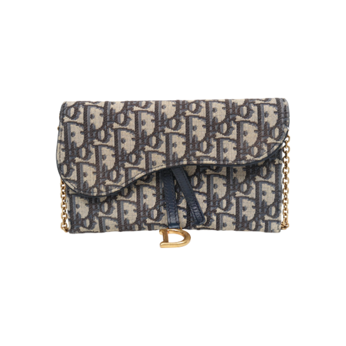 ITT779IWT3BC Dior Oblique Saddle Chain Pouch C-A43787