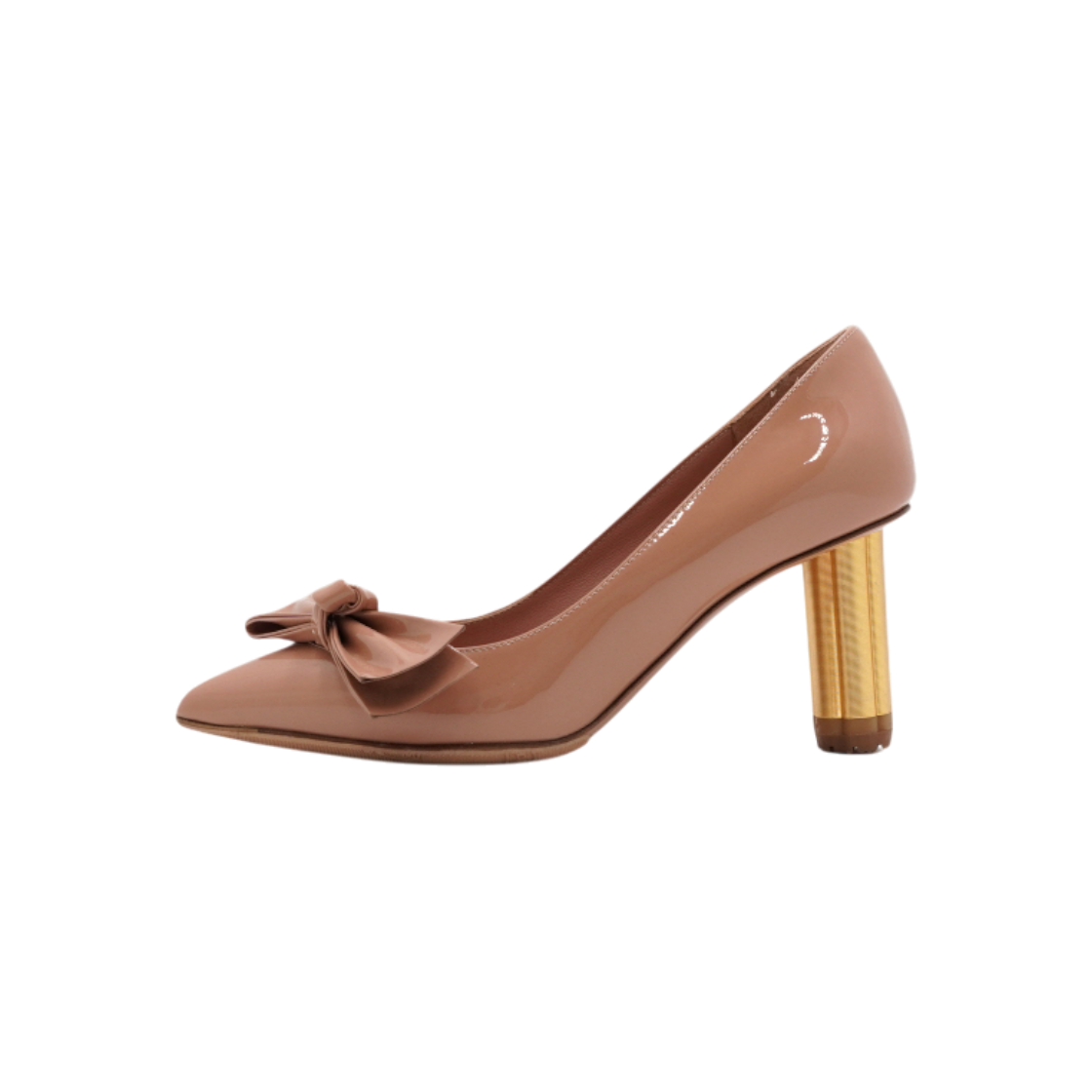 페라가모 US 12701 팔레트 페이던트 바라 보우 펌프스 여성 구두aa63667(Ferragamo US 12701 Palette Patent Bow Pumps)