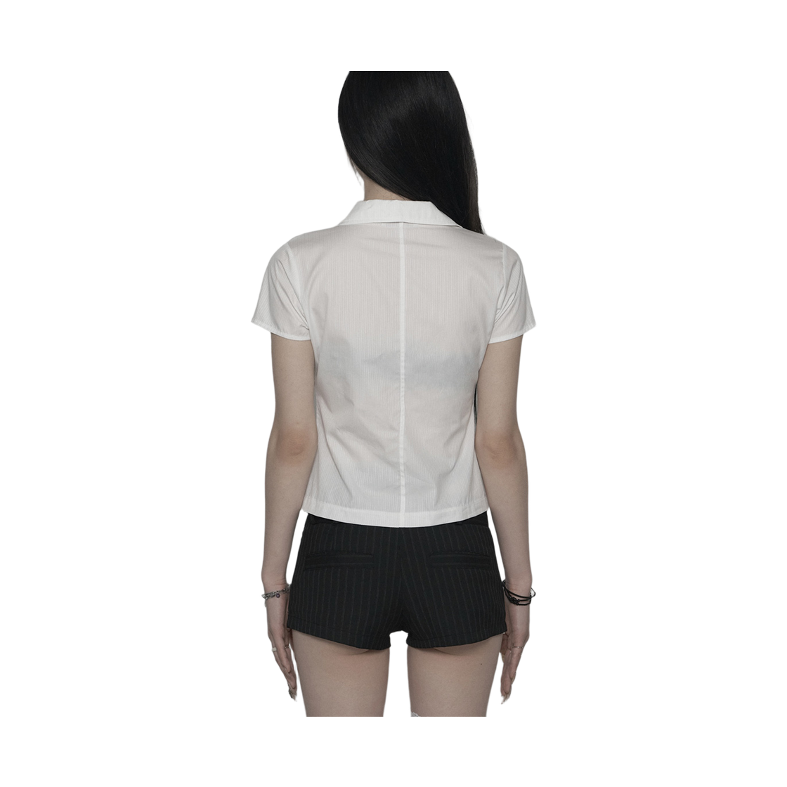 쇠아 본 후크 슬릿 셔츠 화이트(SØAR Born Hook-Slit Shirt White) - 5