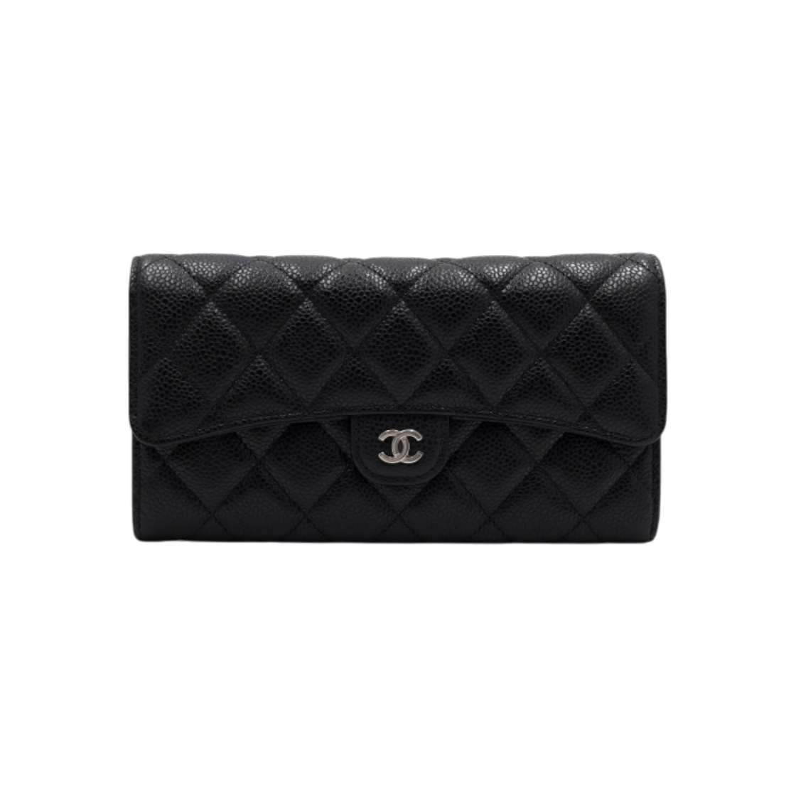 샤넬 A31506 블랙 캐비어 은장CC 클래식 플랩 여성 장지갑aa63666(Chanel A31506 Black Caviar Silver CC Classic Flap Wallet)