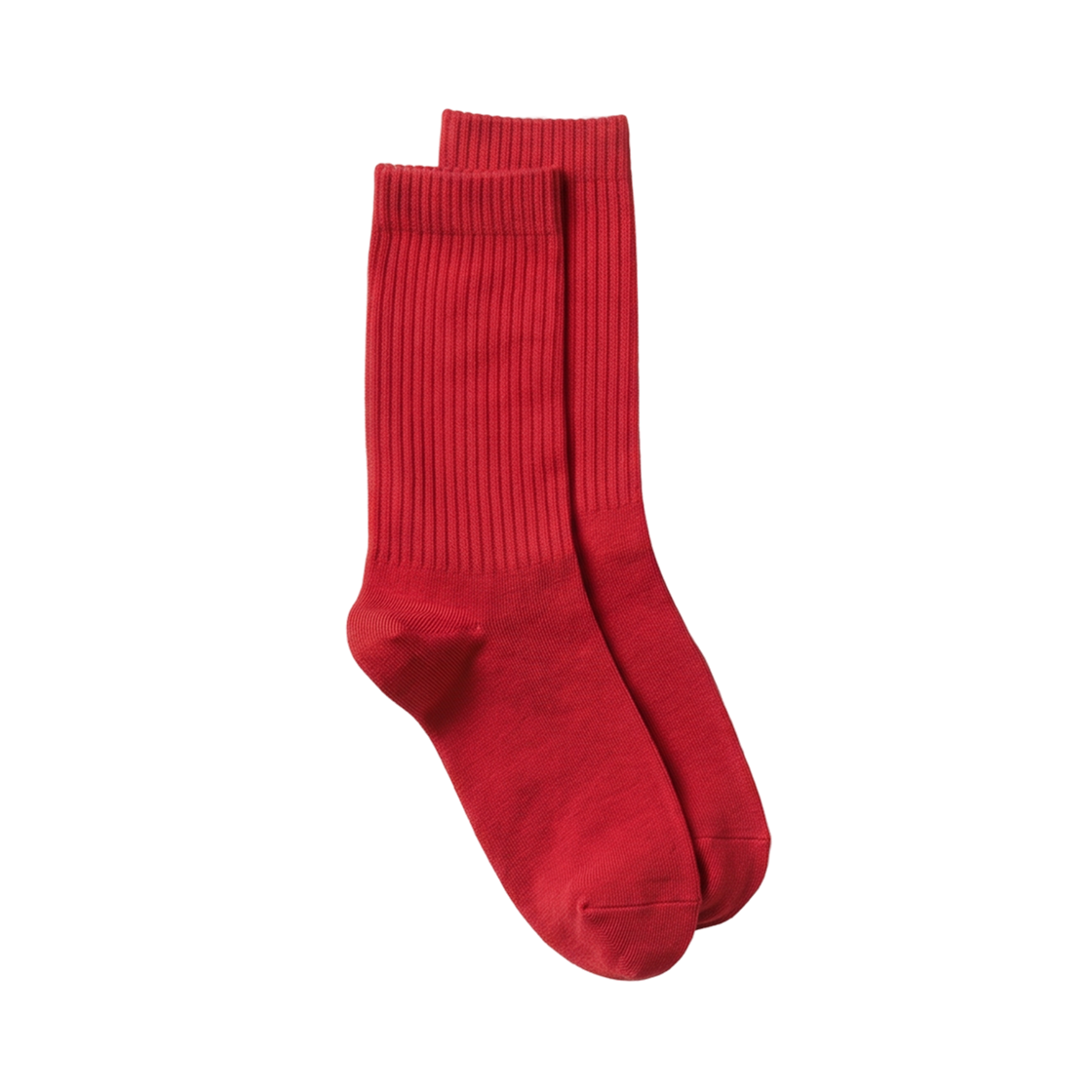 460431-15 (W) Uniqlo Ribbed Socks Red (3 Pack)