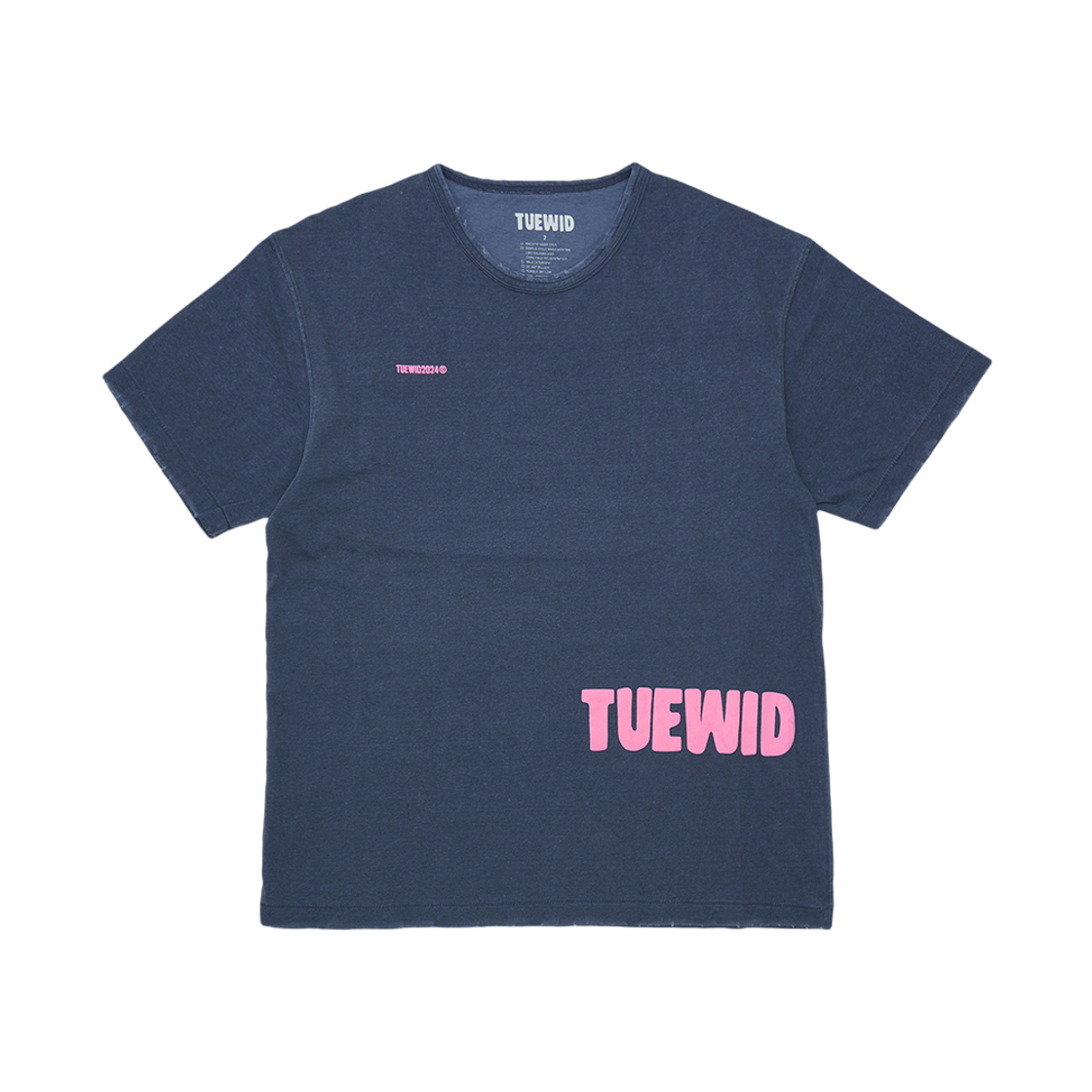 twdkr19 Tuewid Logo T-Shirts In Indigo Navy