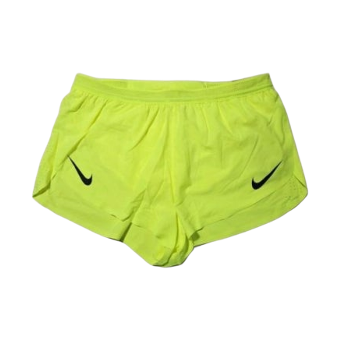 FN3350-702 Nike Dri-Fit ADV Aeroswift 2 Inch Brief Lined Running Shorts Volt Black - Asia