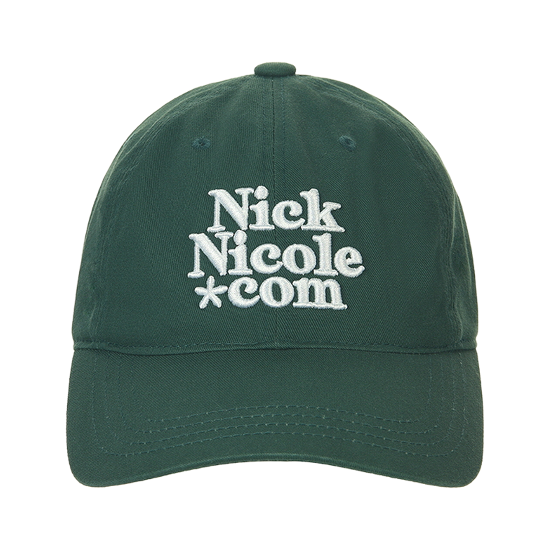 닉앤니콜 NN 닷컴 시그니처 볼 캡 딥 그린(NICK&NICOLE NN Dotcom Signature Ball Cap Deep Green)