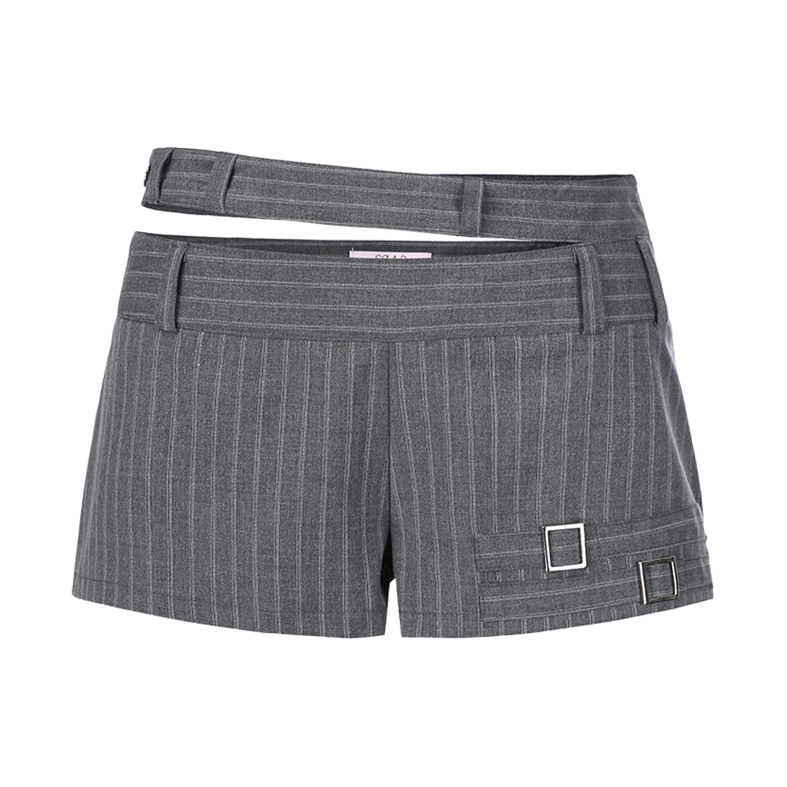 쇠아 투벨트 스트라이프 마이크로 숏팬츠 그레이(SØAR 2 Waistband Stripe Micro Short Pants Gray) - 1