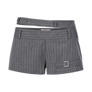 SØAR 2 Waistband Stripe Micro Short Pants Gray