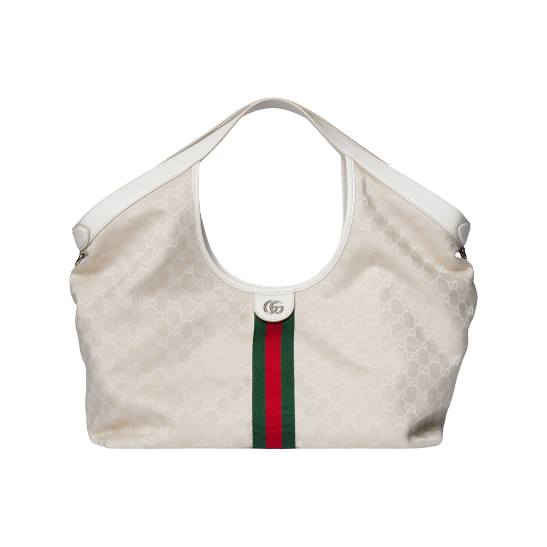 853971-FAF9O-9554 Gucci Giglio Large Tote Bag Ivory