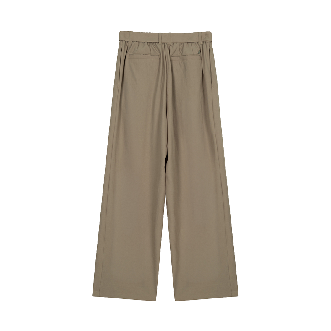 지오송지오 컬렉션 벨티드 와이드 팬츠 베이지 BI2PT204BE(ZIOSONGZIO COLLECTION Belted Wide Pants Beige) - 2
