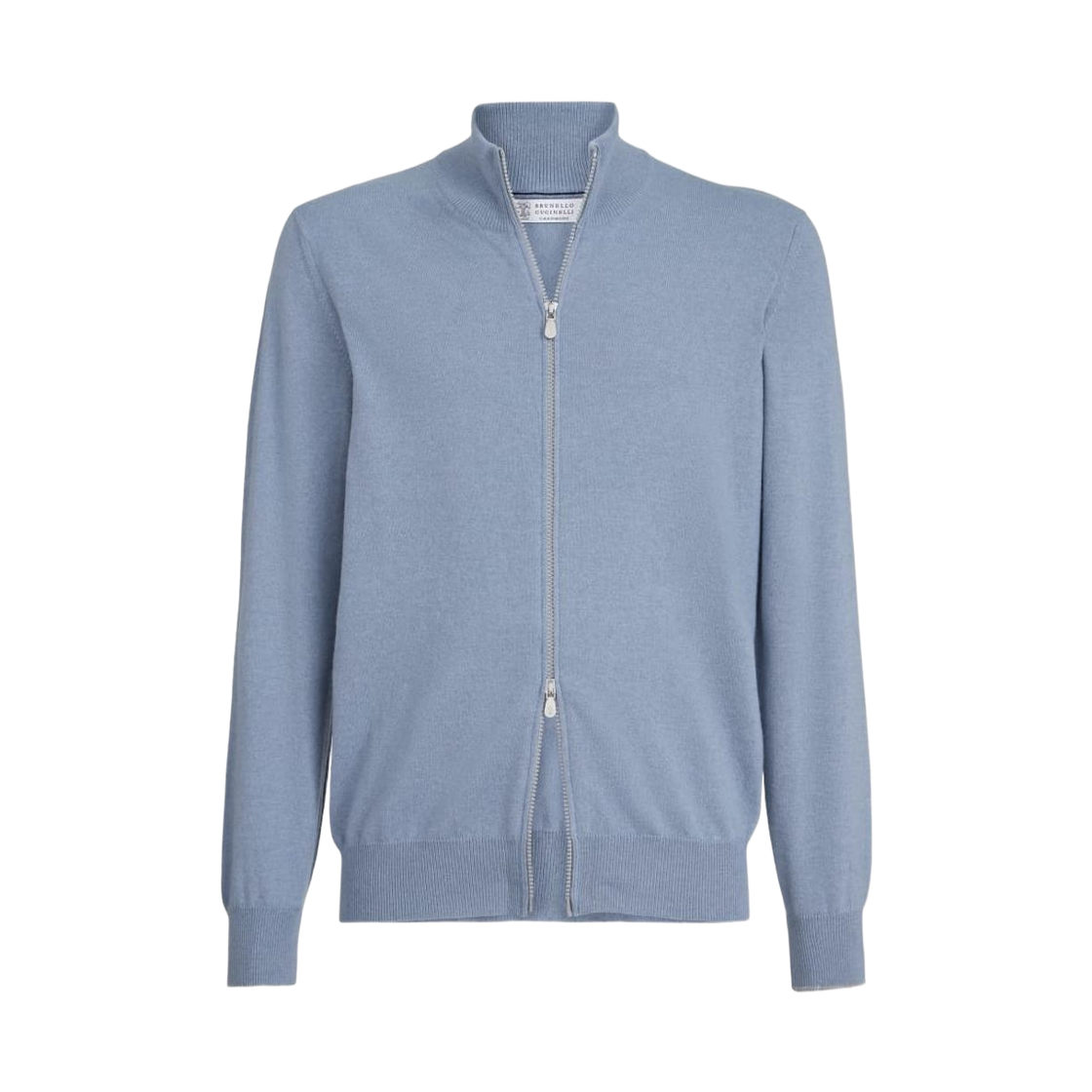 브루넬로 쿠치넬리 캐시미어 터틀넥 지퍼 가디건 슬레이트(Brunello Cucinelli Cashmere Turtleneck Cardigan with Zipper Slate) - 1