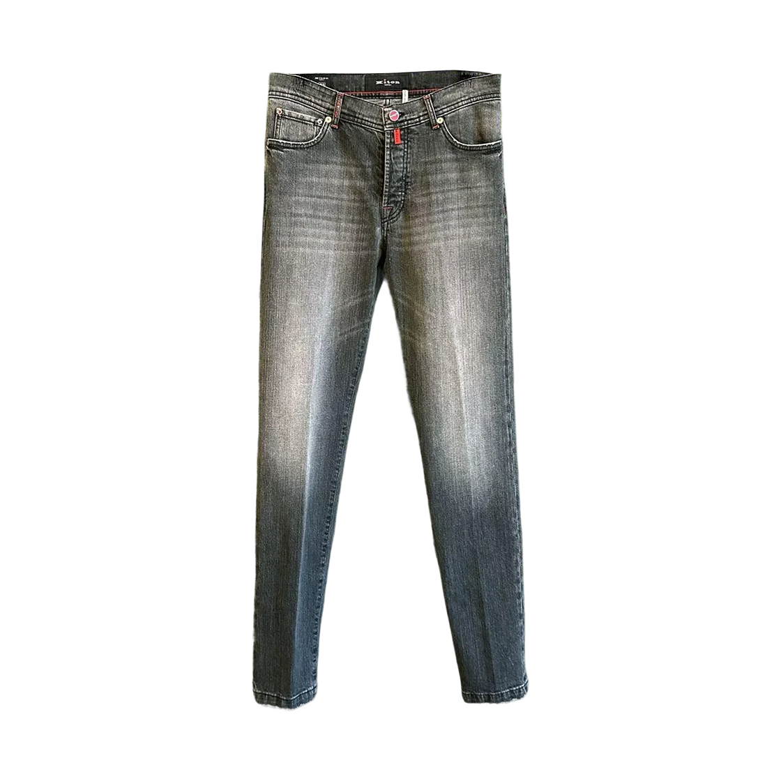 키톤 워싱 디테일 데님 펜츠 블랙(Kiton Washing Detail Denim Pants Black) - 1