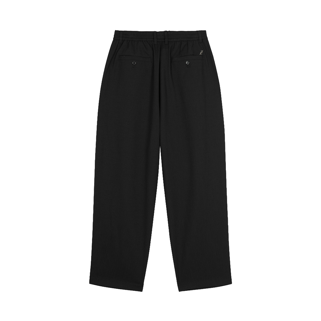 지오송지오 컬렉션 플리츠 커브드 팬츠 블랙 BI3PT351BK(ZIOSONGZIO COLLECTION Pleats Curved Pants Black) - 2