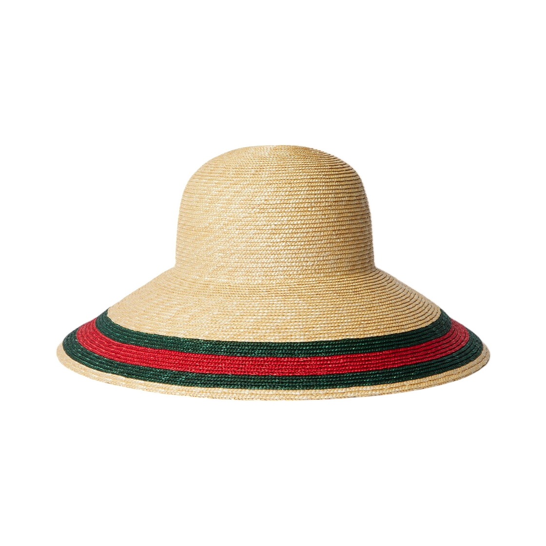 (W) 구찌 우븐 햇 웹 라이트 베이지((W) Gucci Woven Hat With Web Light Beige) - 1