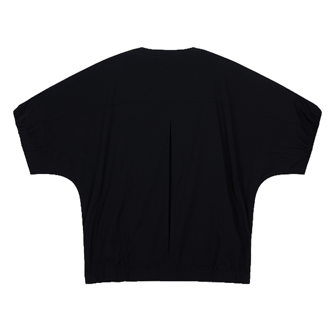 지오송지오 컬렉션 우븐 볼륨 돌먼 티셔츠 블랙 BI3TS305BK(ZIOSONGZIO COLLECTION Woven Volume Dolman T-Shirt Black) - 2